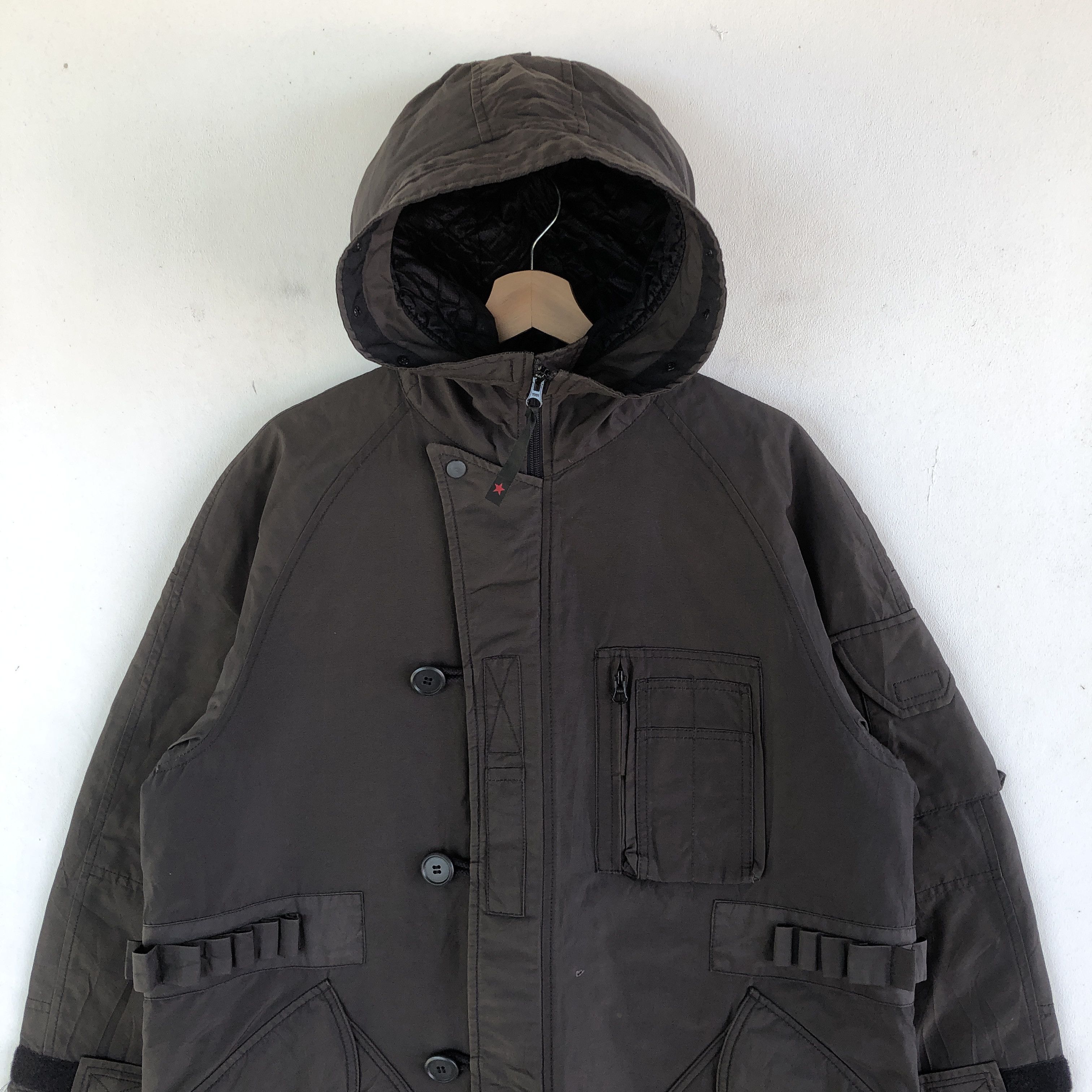 Japanese Brand × PPFM Vintage PPFM Tactical Military Hoodie Puffer Jacket Size US M / EU 48-50 / 2 - 3 Thumbnail