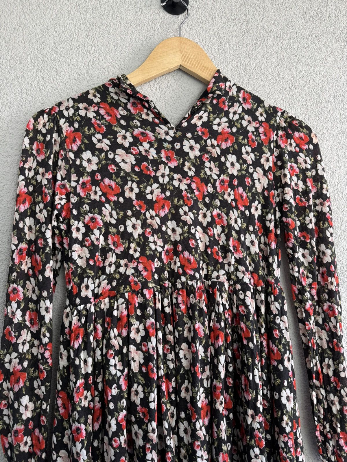 Dolce & Gabbana Dolce & Gabbana Dress Floral Long Sleeve Size XXS / US 00 / IT 34 - 14 Thumbnail