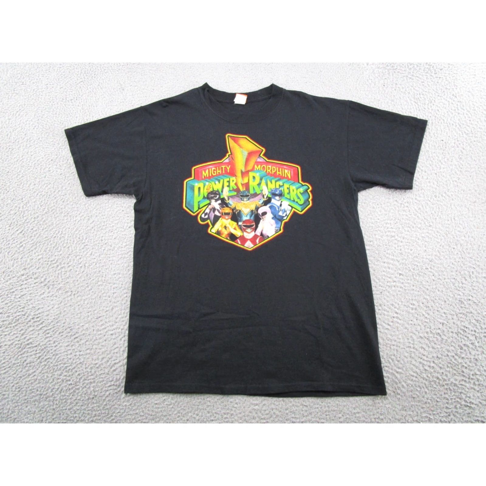 Vintage VINTAGE Mighty Morphin Power Rangers Black Shirt L Men Short Sleeve Crew Neck 2006 90s Cartoon Power Rangers Shirt Mens Size US L / EU 52-54 / 3 - 2 Thumbnail