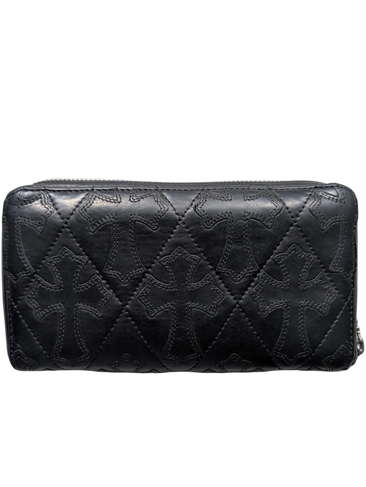 Chrome Hearts Quilted Cross Patch Zip Wallet Size ONE SIZE - 2 Thumbnail