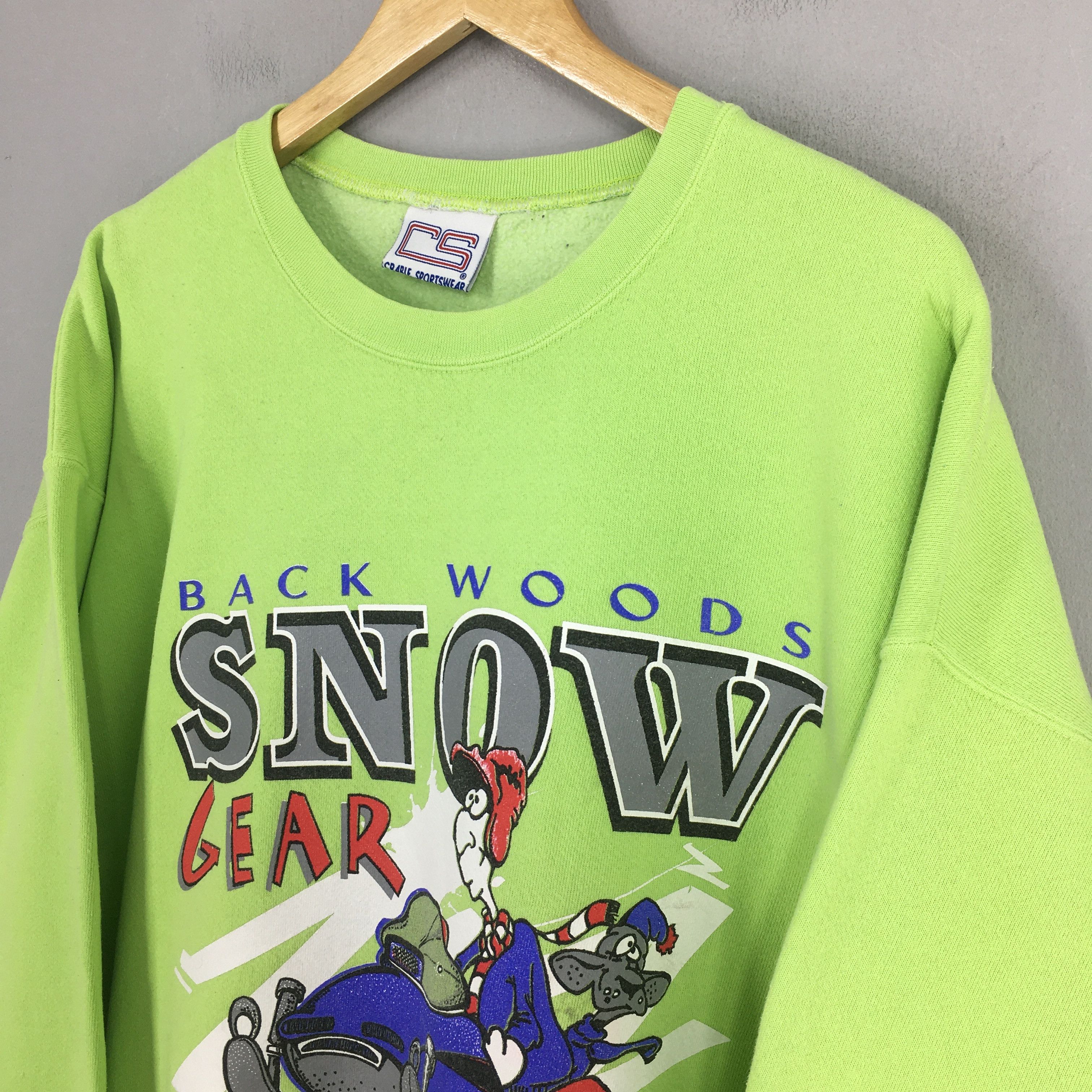 Phenix Vintage 90s Back Woods Snow Gear Graphics Sweatshirt XXLarge Size US XXL / EU 58 / 5 - 3 Thumbnail