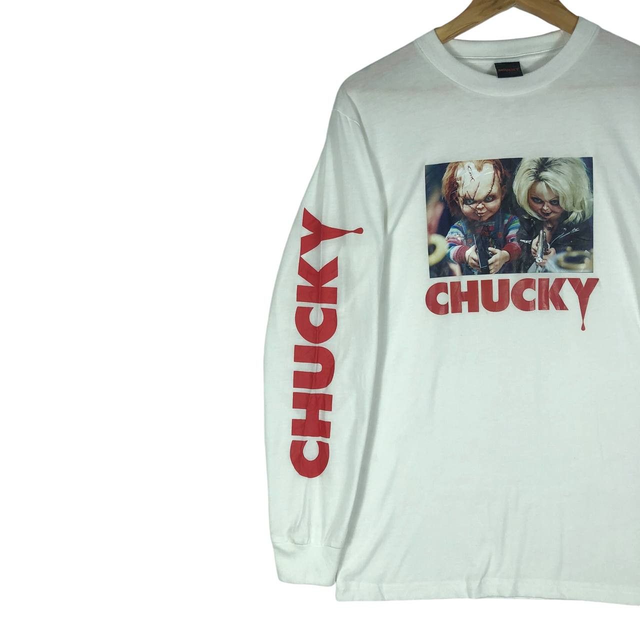 Other Rare!!! Vintage Chucky white Long Sleeve t-shirt Size US M / EU 48-50 / 2 - 3 Thumbnail