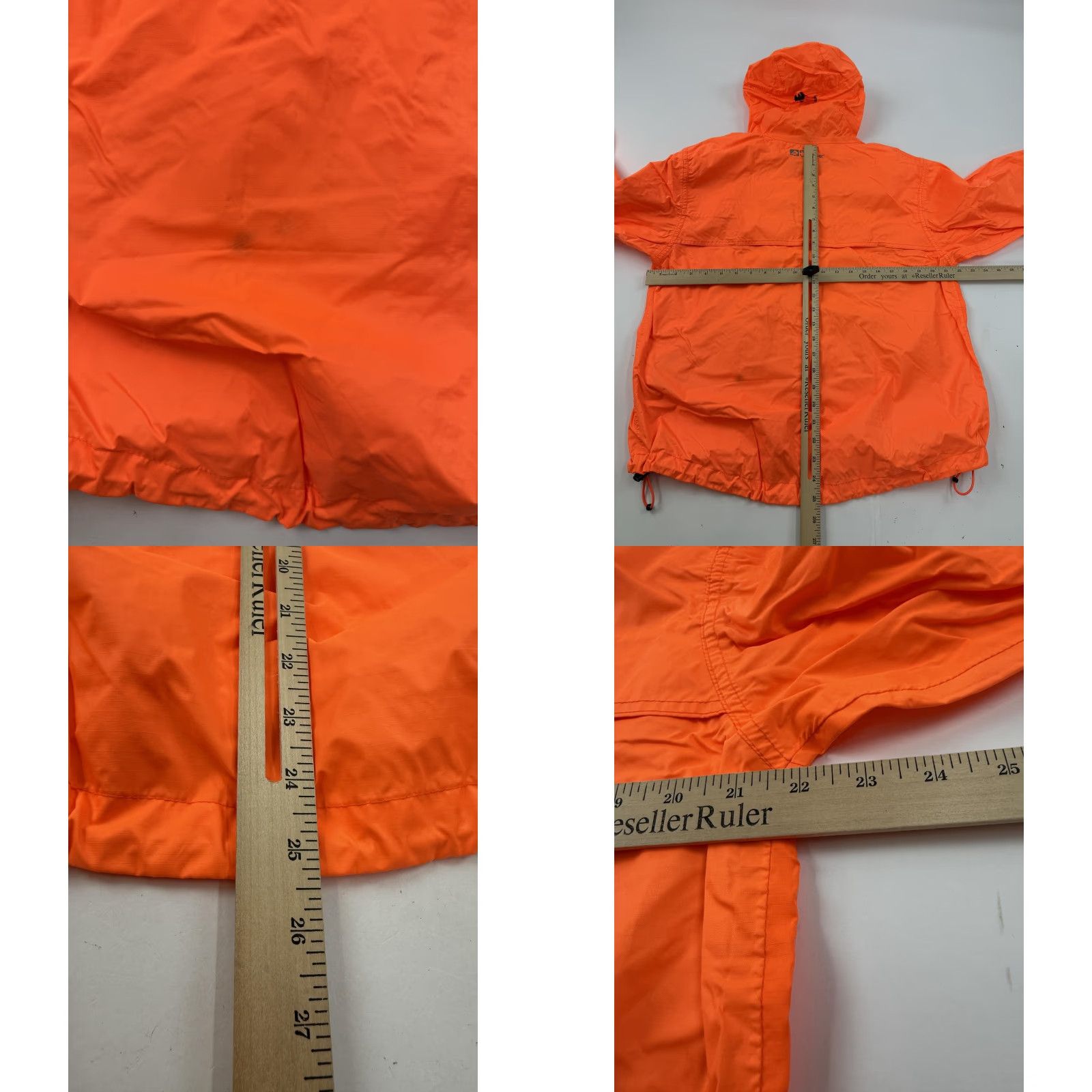 Vintage Red Ledge Jacket Mens XS Orange Hooded Packable Nylon Hiking Windbreaker Size US XS / EU 42 / 0 - 8 Thumbnail
