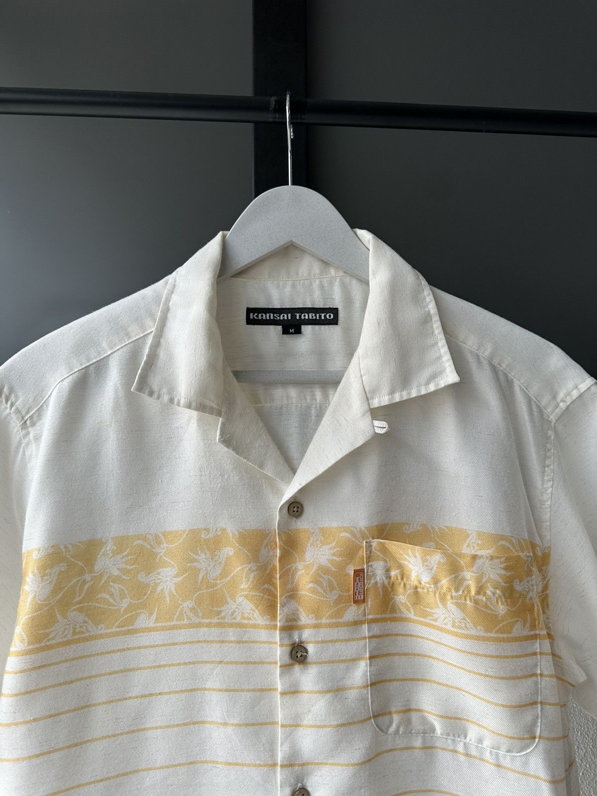 Kansai Yamamoto 2010's Kansai Tabito open collar shirt Size US M / EU 48-50 / 2 - 12 Thumbnail