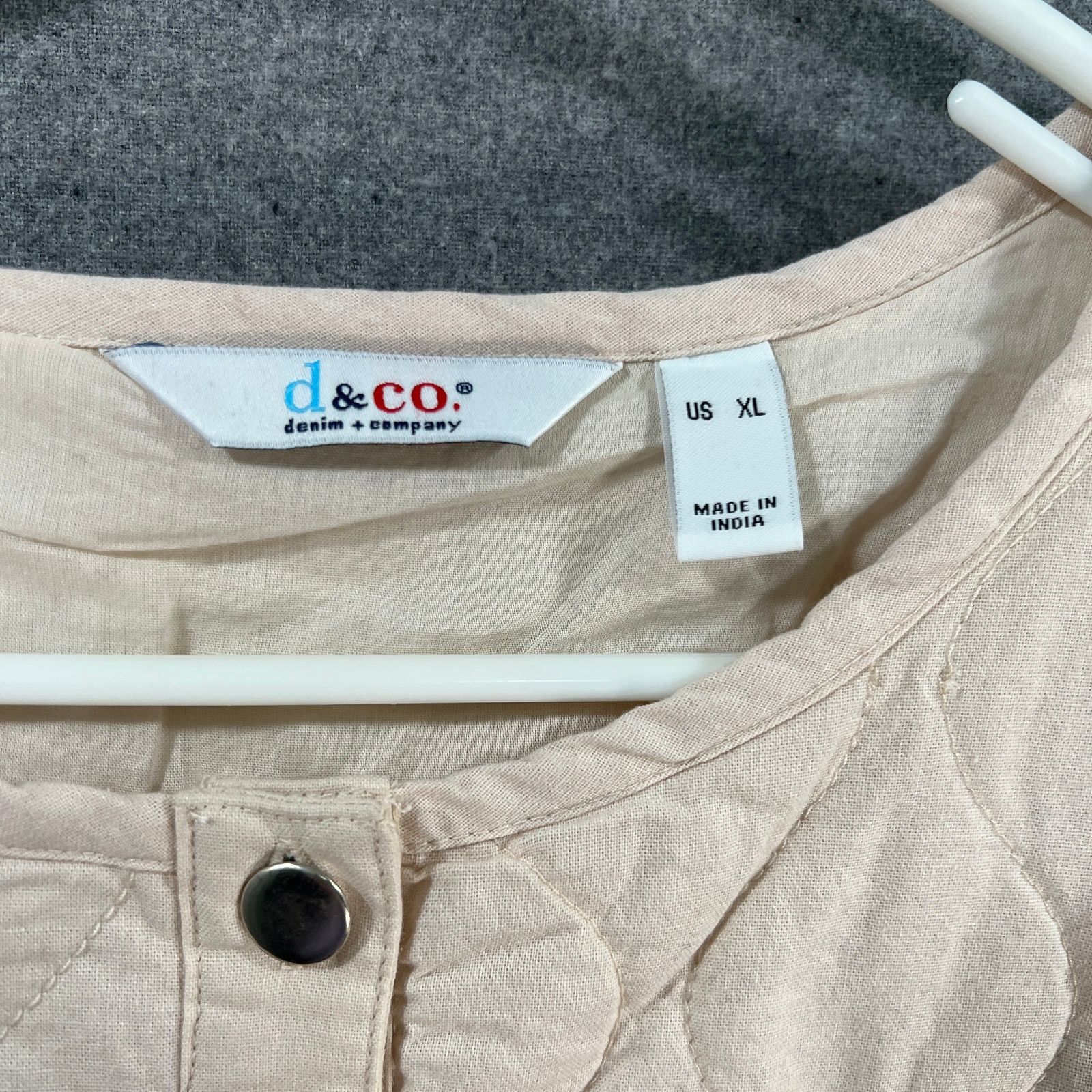 Other Denim & Co. Cotton Quilted Jacket Light Khaki Size X-Large Size XL / US 12-14 / IT 48-50 - 3 Thumbnail