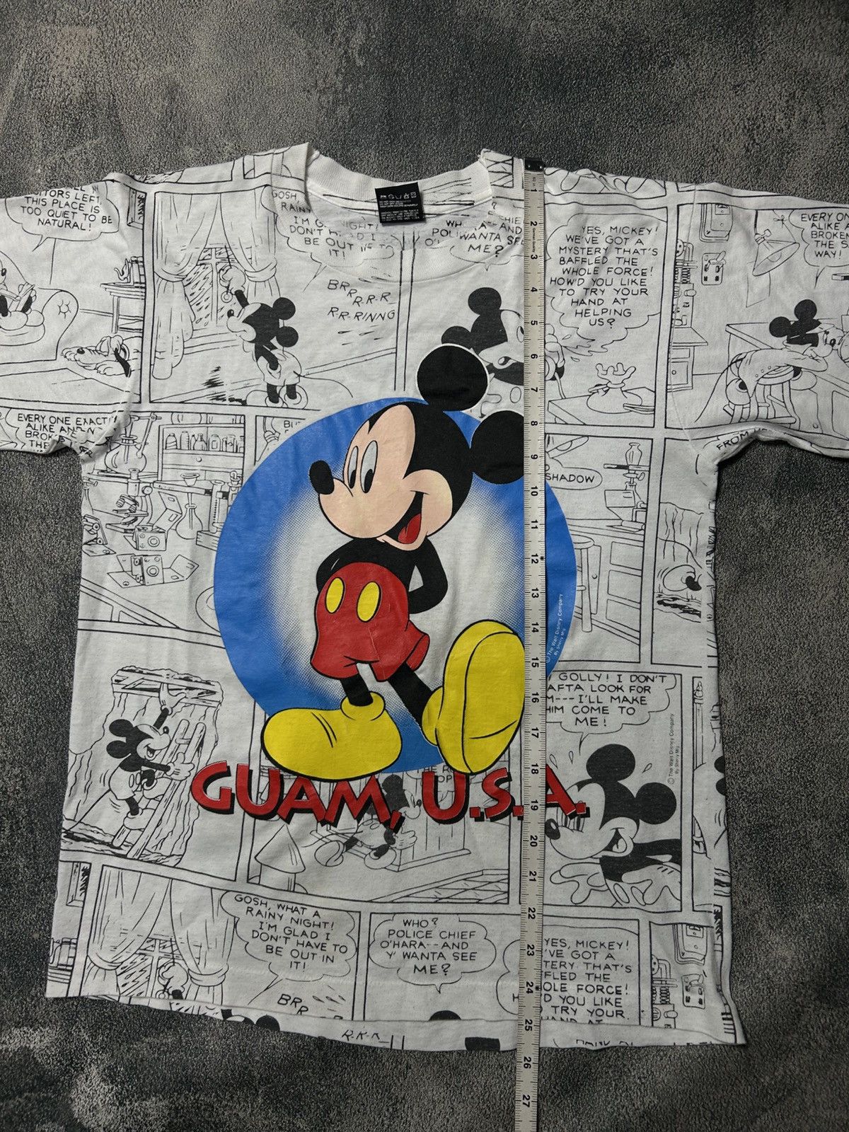 Disney Vintage 90s Mickey mouse AOP guam USA movie Tee by tag FOTL Size US M / EU 48-50 / 2 - 8 Thumbnail