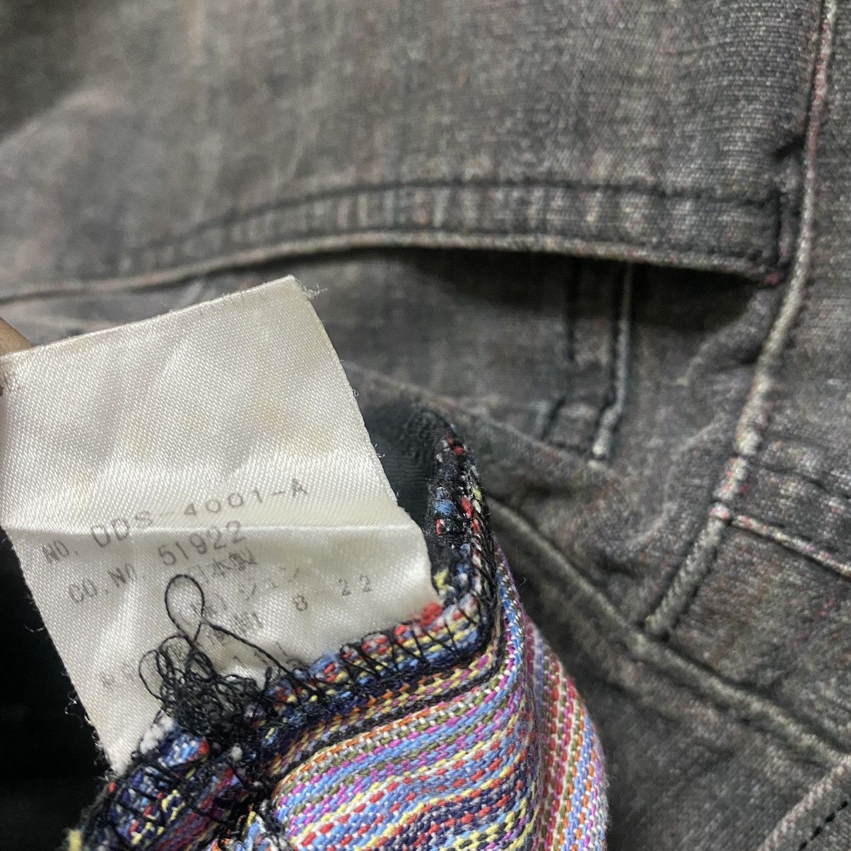 Japanese Brand DOMON HOMME Rainbow Super Flare Denim Jeans Faded Black Size US 31 - 22 Thumbnail