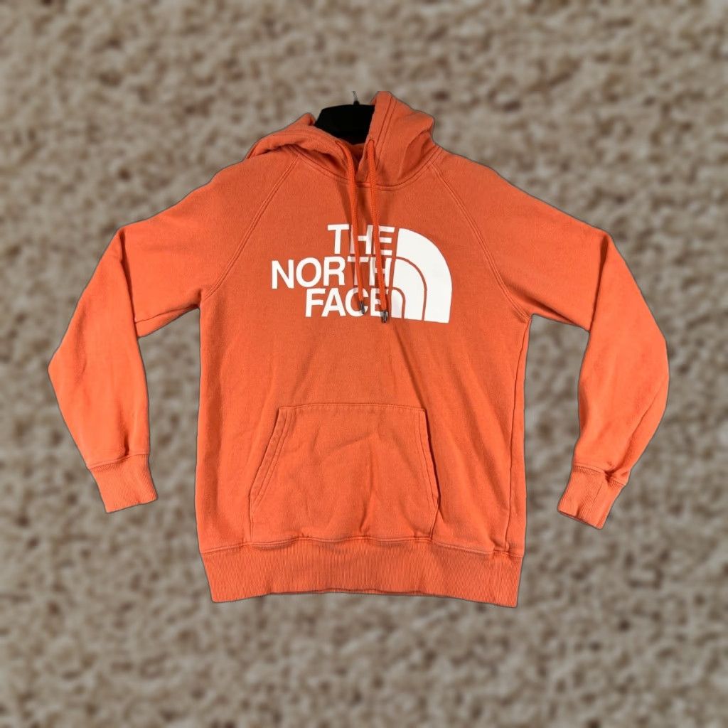 The North Face The North Face Hoodie Women XS Orange Logo Pocket Pullover Womens Size XS / US 0-2 / IT 36-38 - 1 Thumbnail