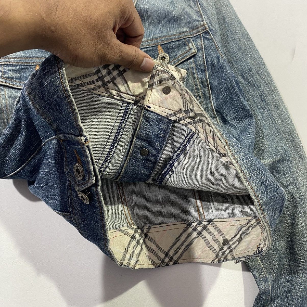 Burberry Burberry Blue Label Denim Jacket Size S / US 4 / IT 40 - 6 Thumbnail