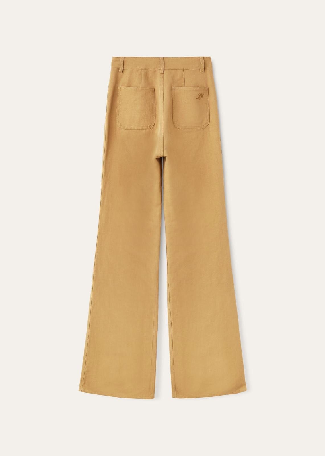 Loro Piana o1srvl11e0425 FAM8742 Linen Danbeth Trouser in Light Brown Size 27" / US 4 / IT 40 - 2 Thumbnail