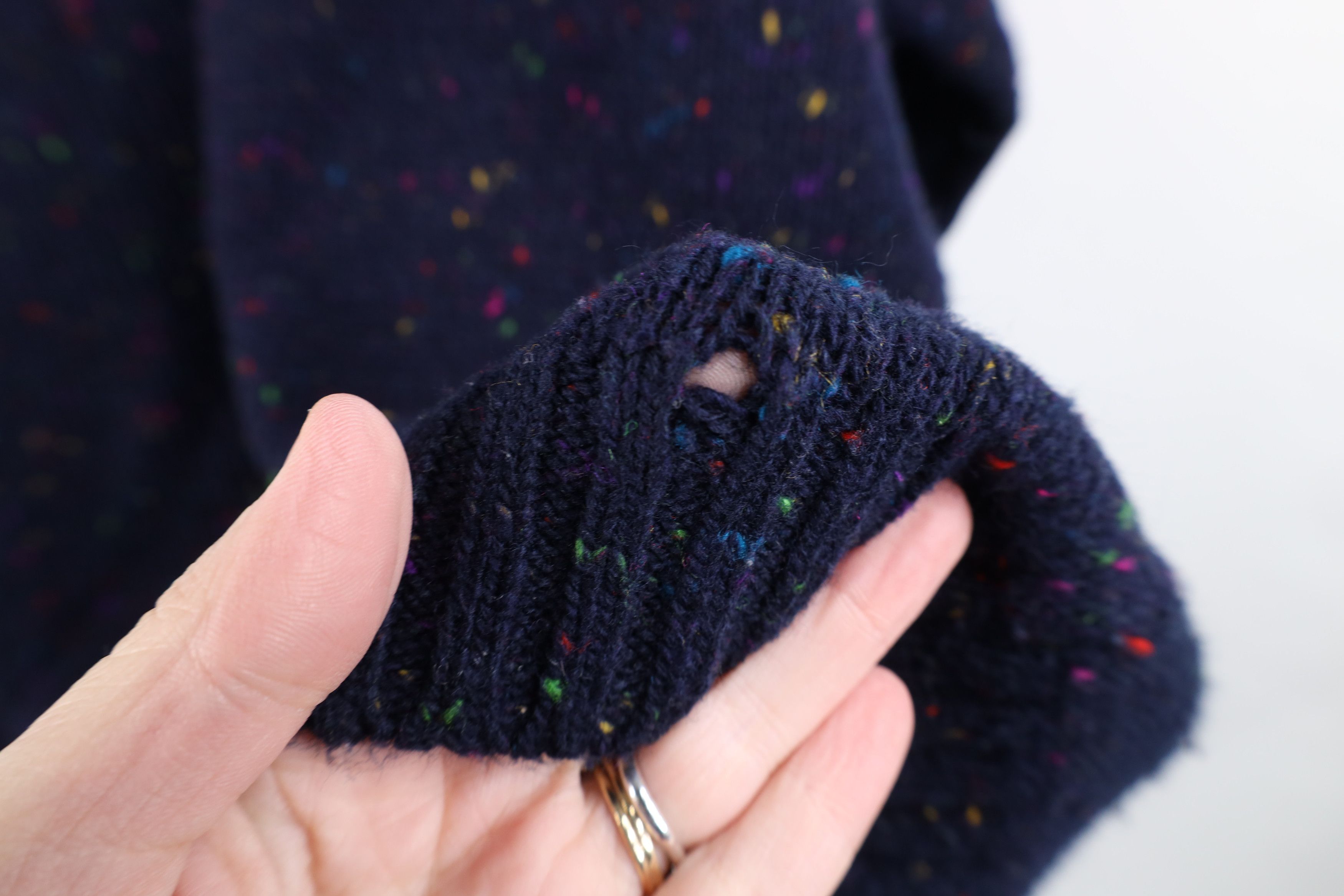 Vintage Vintage 90s Streetwear Wool Blend Mock Sweater 3/4 Sleeve Size ONE SIZE - 6 Thumbnail