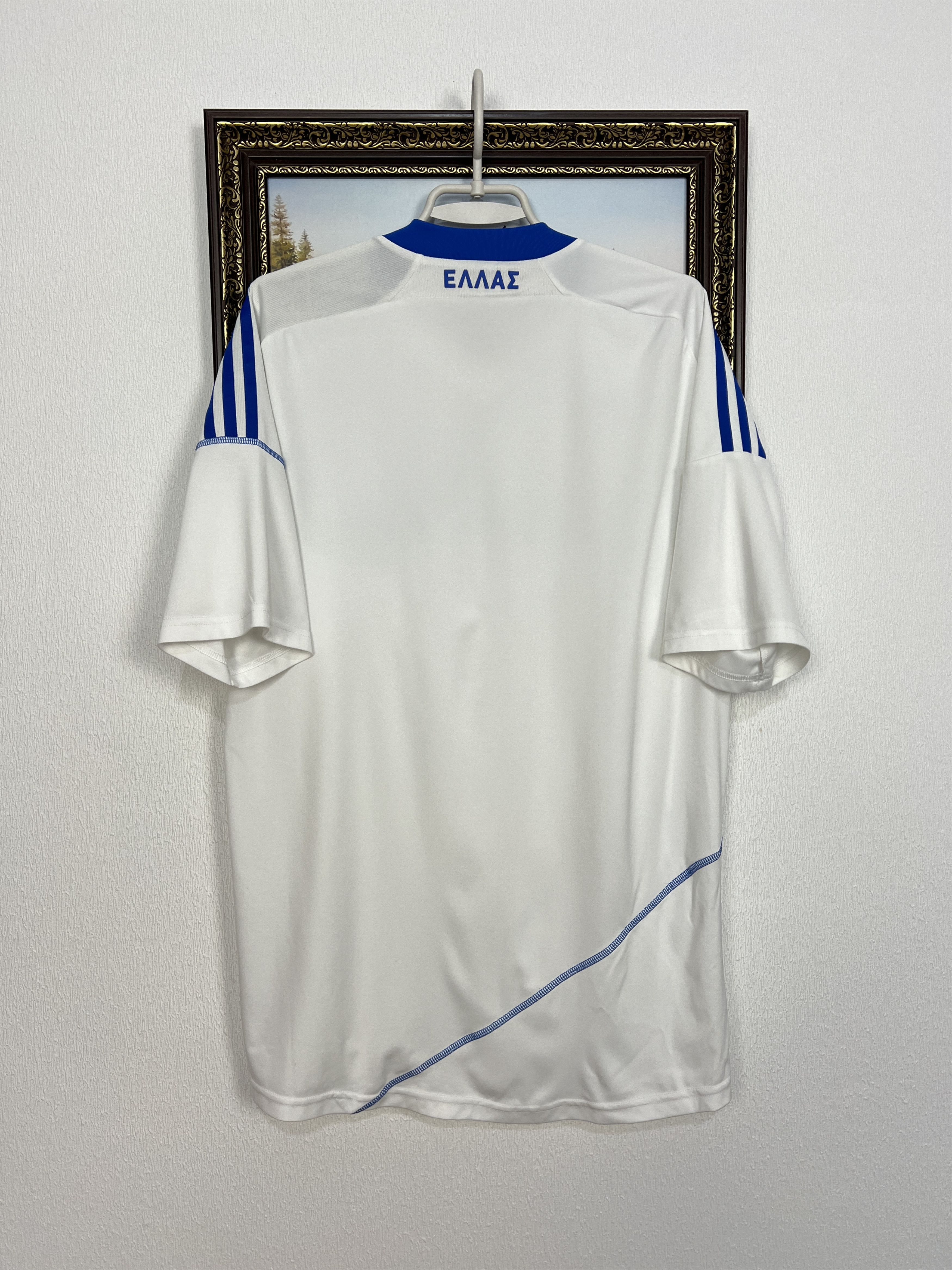Adidas Greece Home football shirt Soccer Jersey National Trikot Size US XL / EU 56 / 4 - 9 Thumbnail