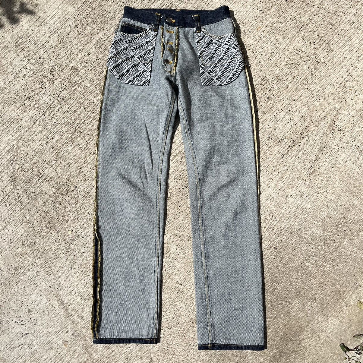 image of Archival Clothing x Number N Ine Archive Number (N)Ine S/s 2000 Inside Out Jeans in Blue (Size 26)