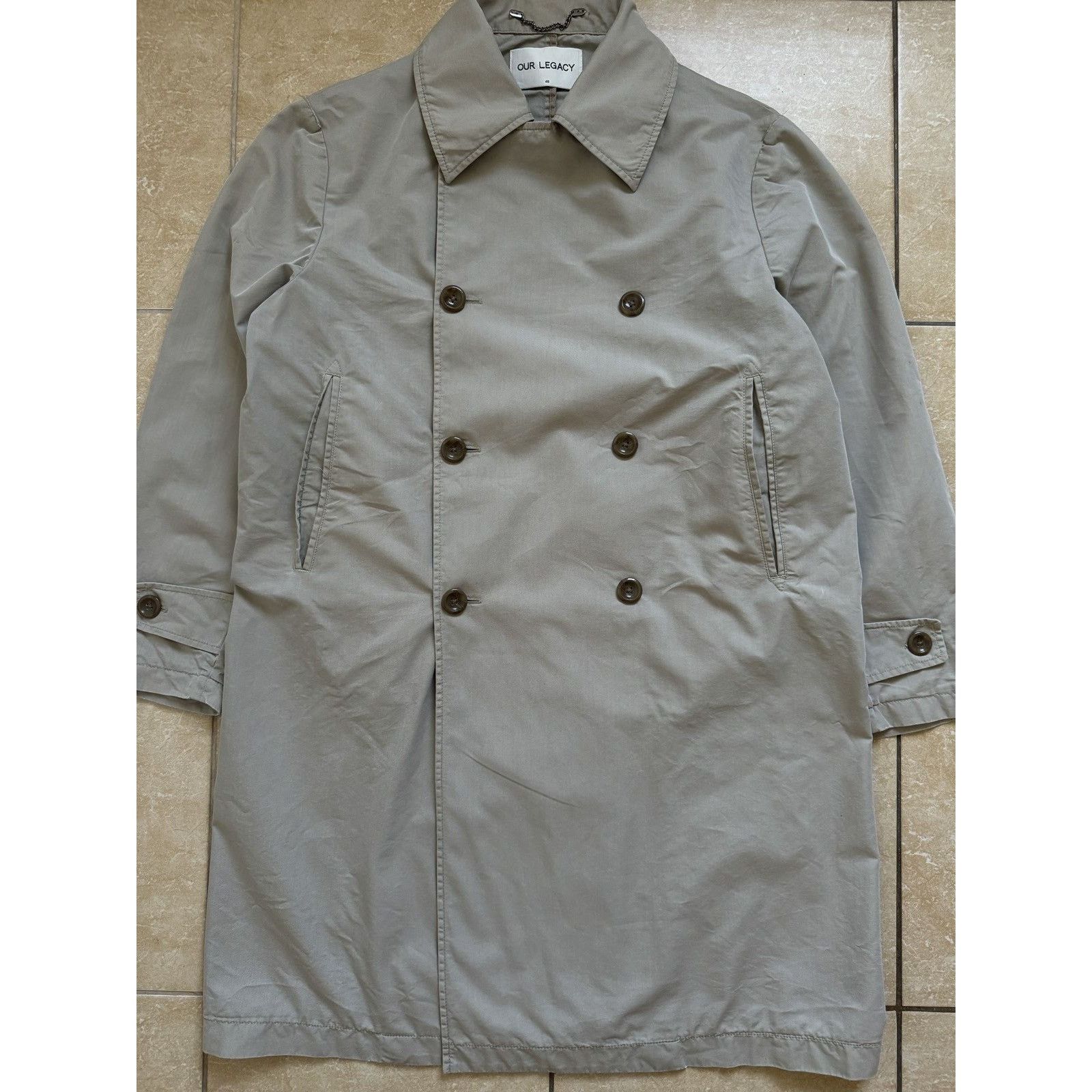 Our Legacy Vintage Our Legacy SS17 DB Khaki Gabardine Coat Size US M / EU 48-50 / 2 - 2 Thumbnail