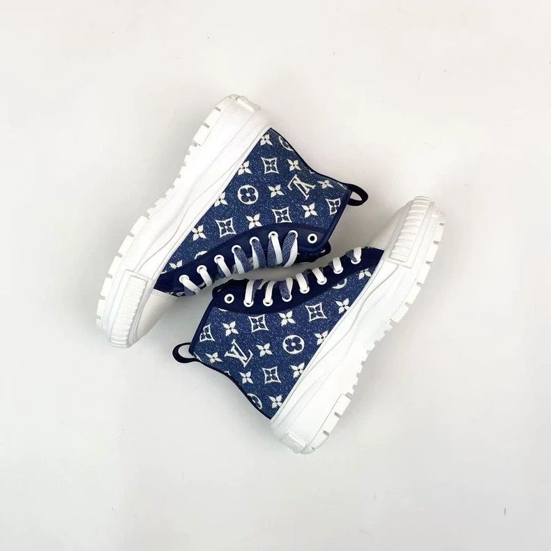Louis Vuitton Louis Vuitton Squad Old Flower Full Print High Top Canvas Size US 7 / IT 37 - 4 Thumbnail