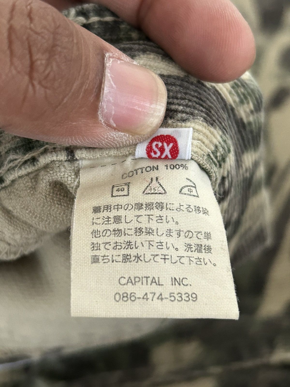 Kapital Kapital Camo Corduroy Japan Vintage Trousers Size US 27 - 12 Thumbnail
