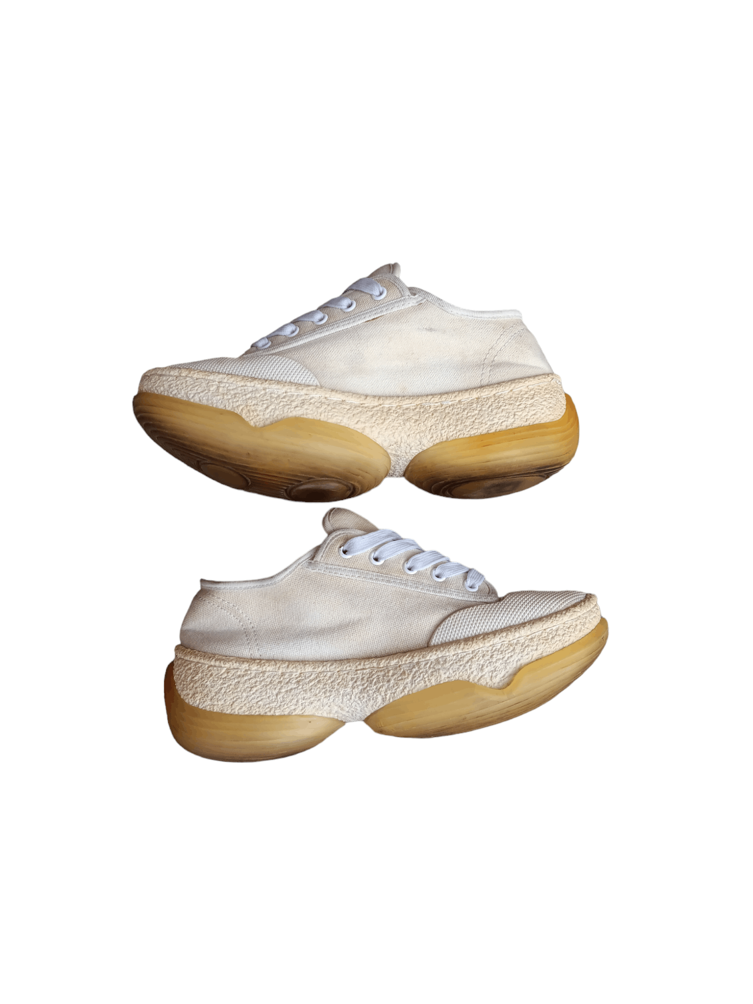 Alexander Wang × Designer × Japanese Brand ALEXANDER WANG A1 WHITE CANVAS LOW TOP SNEAKER Size US 6 / IT 36 - 5 Thumbnail