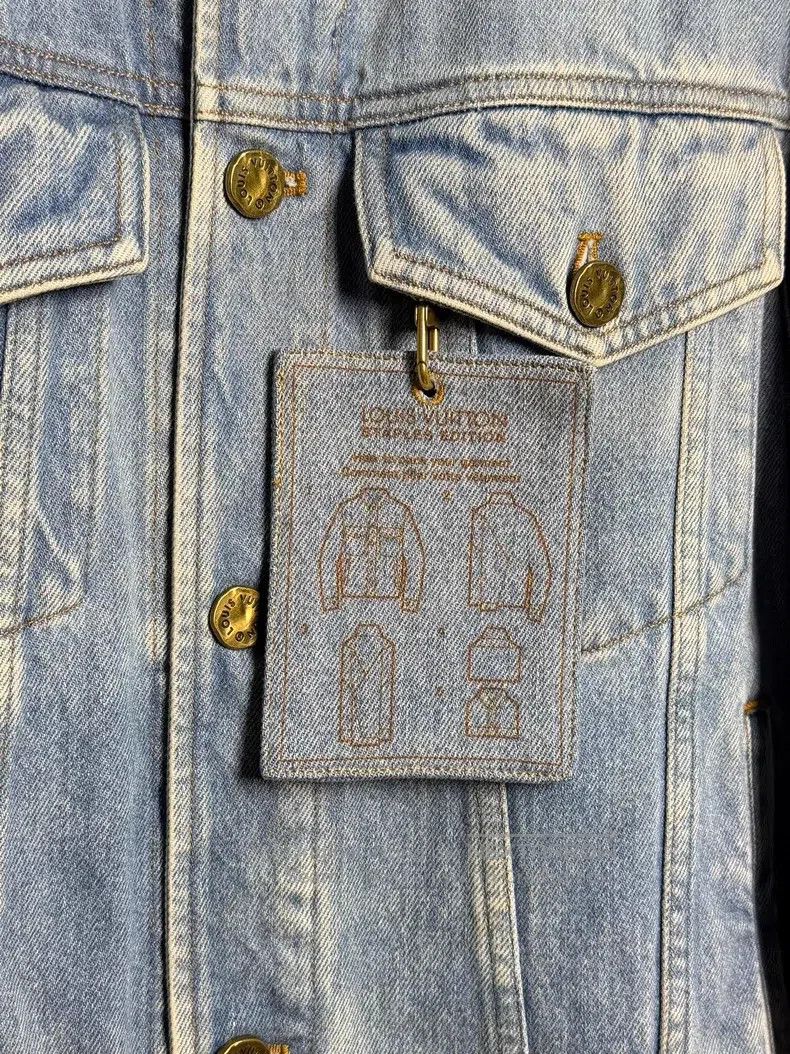 Louis Vuitton Louis Vuitton Blue listed denim jacket Size US M / EU 48-50 / 2 - 2 Thumbnail