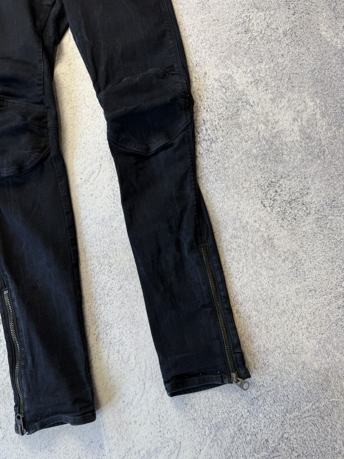 G-Star Vintage G Star Ankle Zip Pants 3D Super Slim Size US 30 / EU 46 - 9 Thumbnail