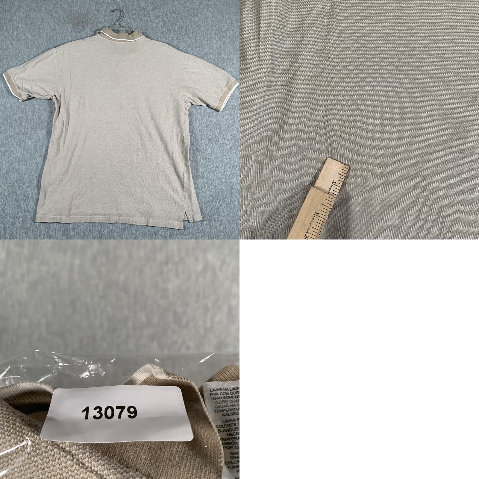 Vintage VINTAGE Warner Bros. Studio Store Tasmanian Devil Polo Shirt Mens L Beige Size US L / EU 52-54 / 3 - 8 Thumbnail