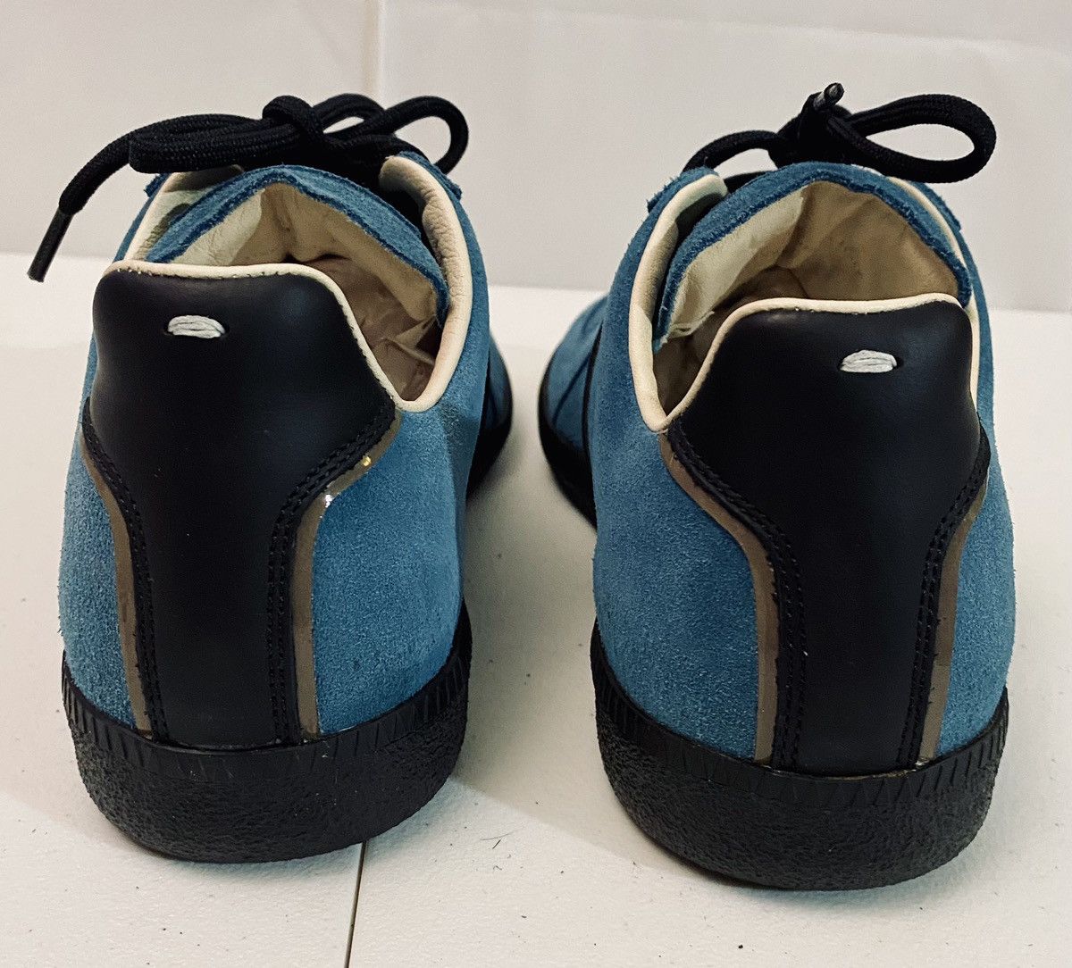 Maison Margiela Maison Margiela 22 🇮🇹 Teal Brush Suede Single Stitch GATs New Size US 7 / EU 40 - 15 Thumbnail