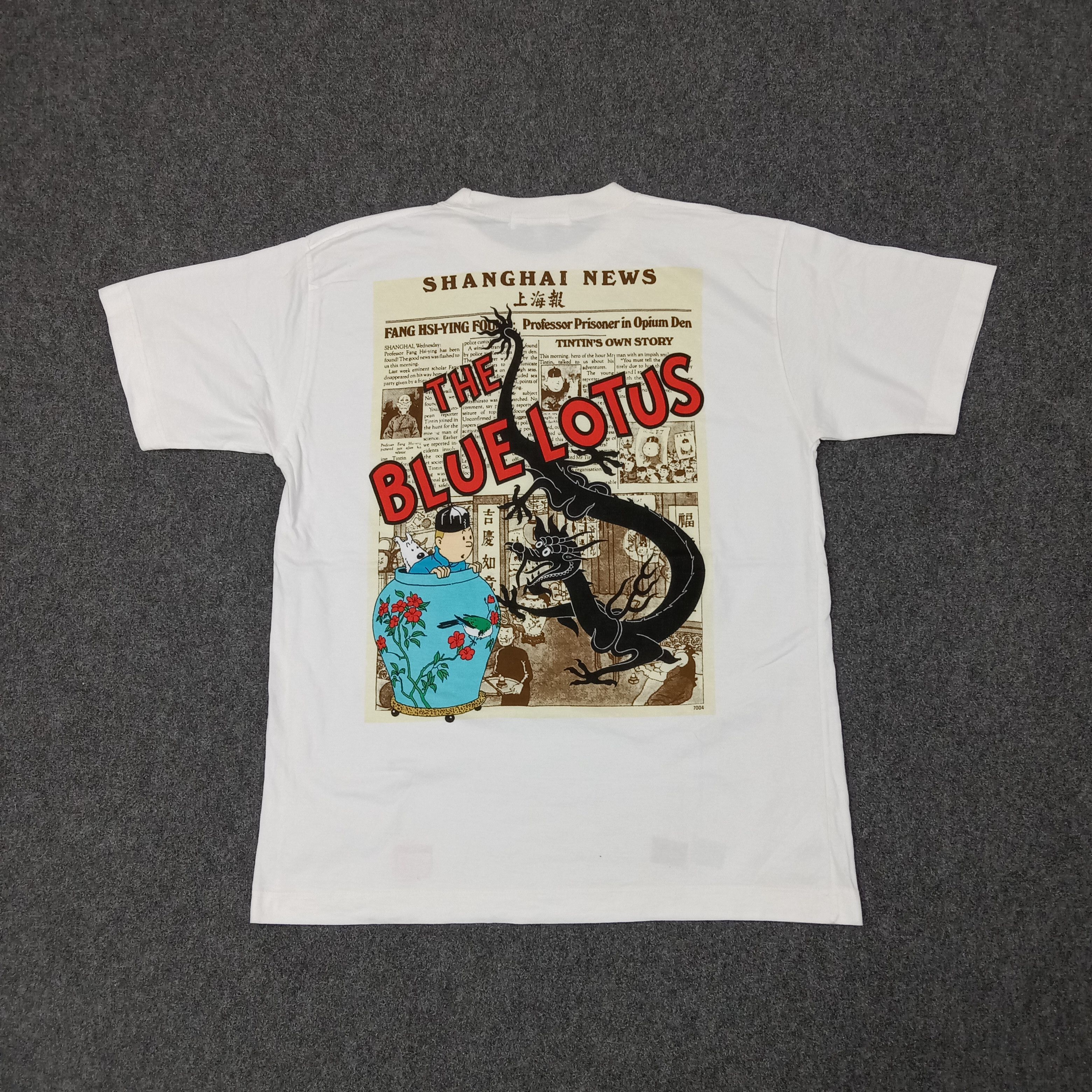 Cartoon Network Adventure of Tintin The Blue Lotus Cartoon Tshirt C259N5 Size US L / EU 52-54 / 3 - 1 Thumbnail