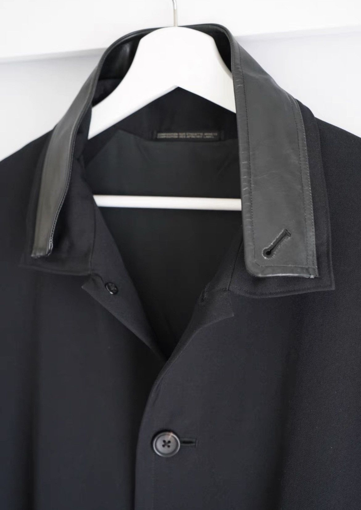 Yohji Yamamoto Yohji Yamamoto 96aw Leather Collar Coat-2505 Size US M / EU 48-50 / 2 - 3 Thumbnail