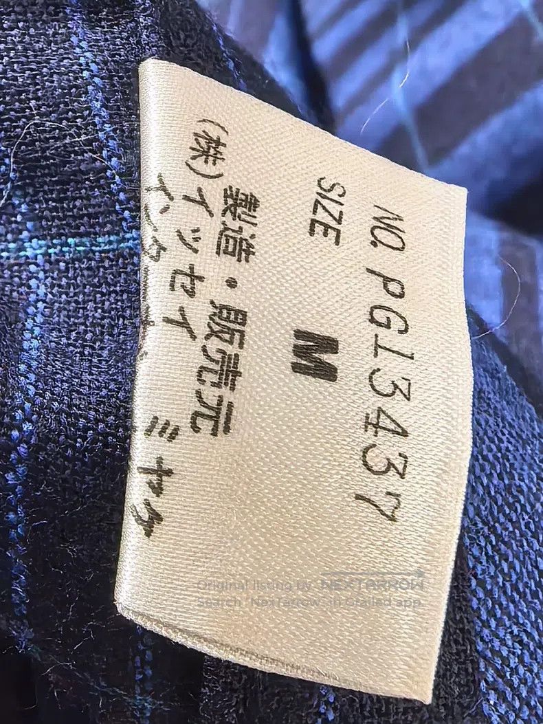 Issey Miyake Issey Miyake Pullover Blue Plaid Size US M / EU 48-50 / 2 - 6 Thumbnail