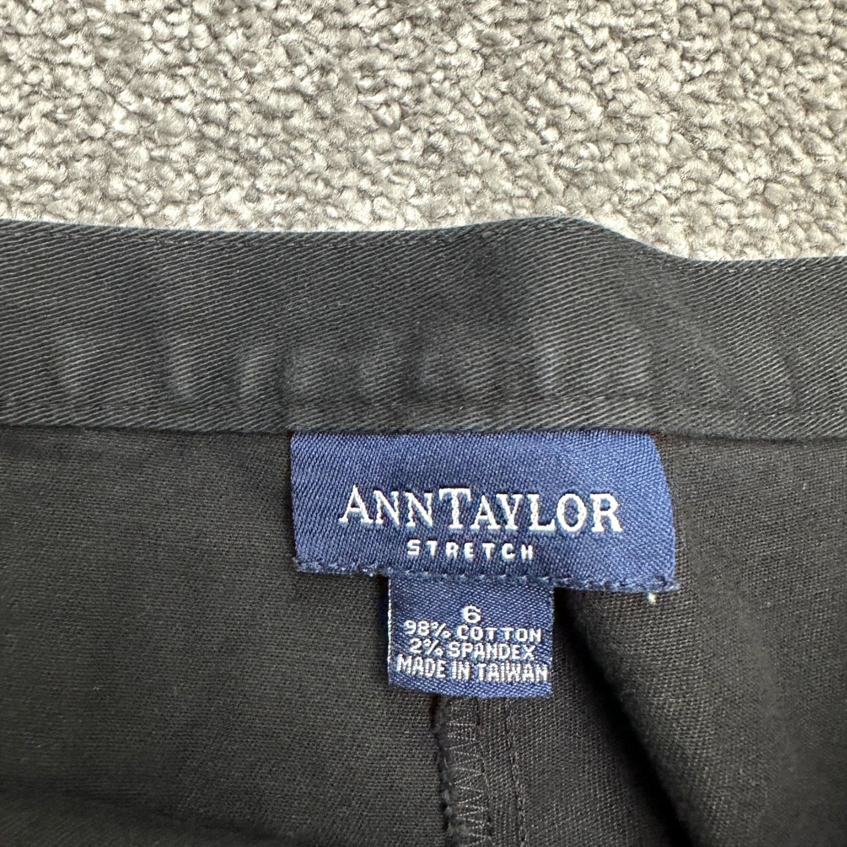Ann Taylor Ann Taylor Dress Pants Women 6 Black Straight Leg Stretch Cotton Work 28x28.5 Size 28" / US 6 / IT 42 - 4 Thumbnail