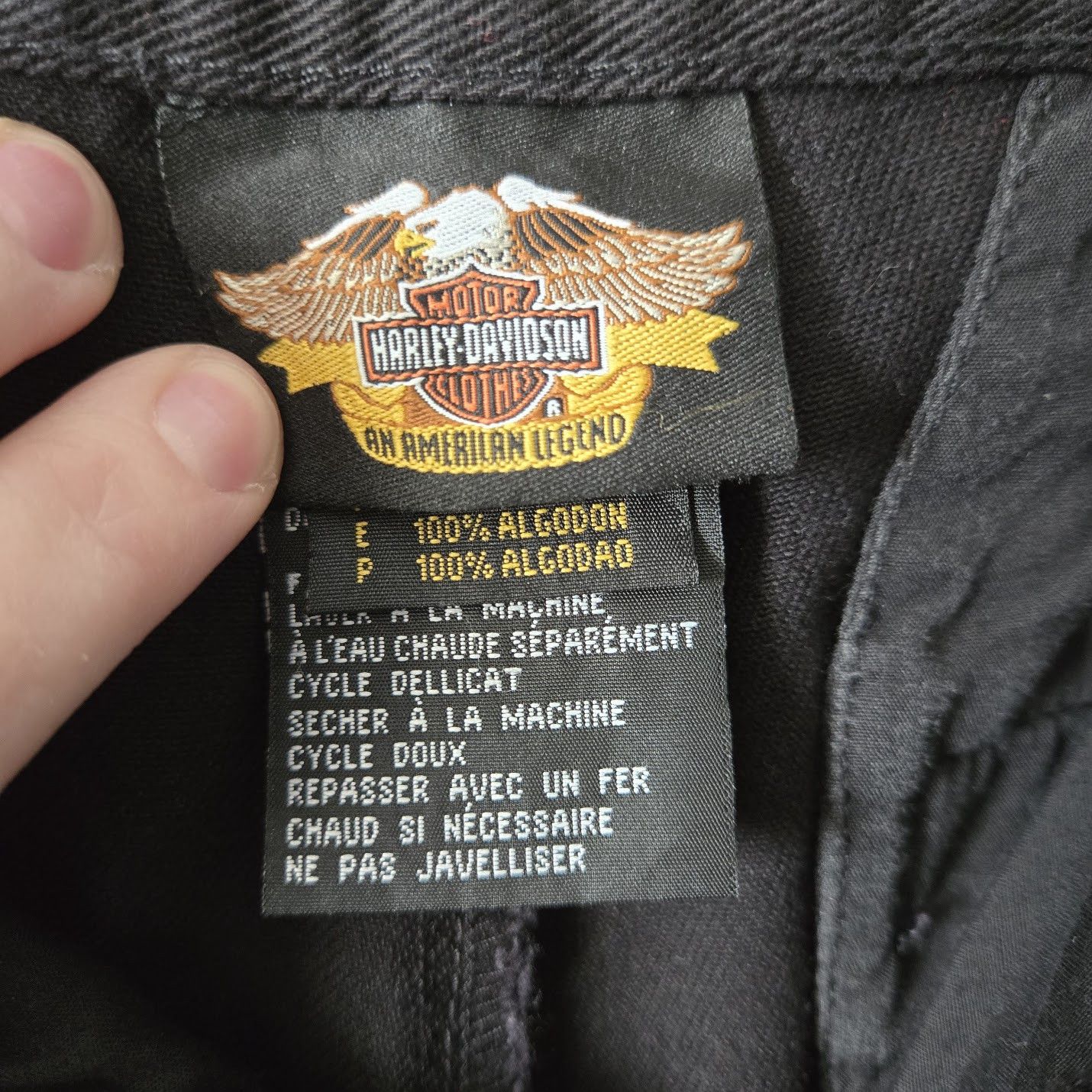 Harley Davidson Harley Davidson Black Flare Jeans Size 40" / US 18 - 6 Thumbnail