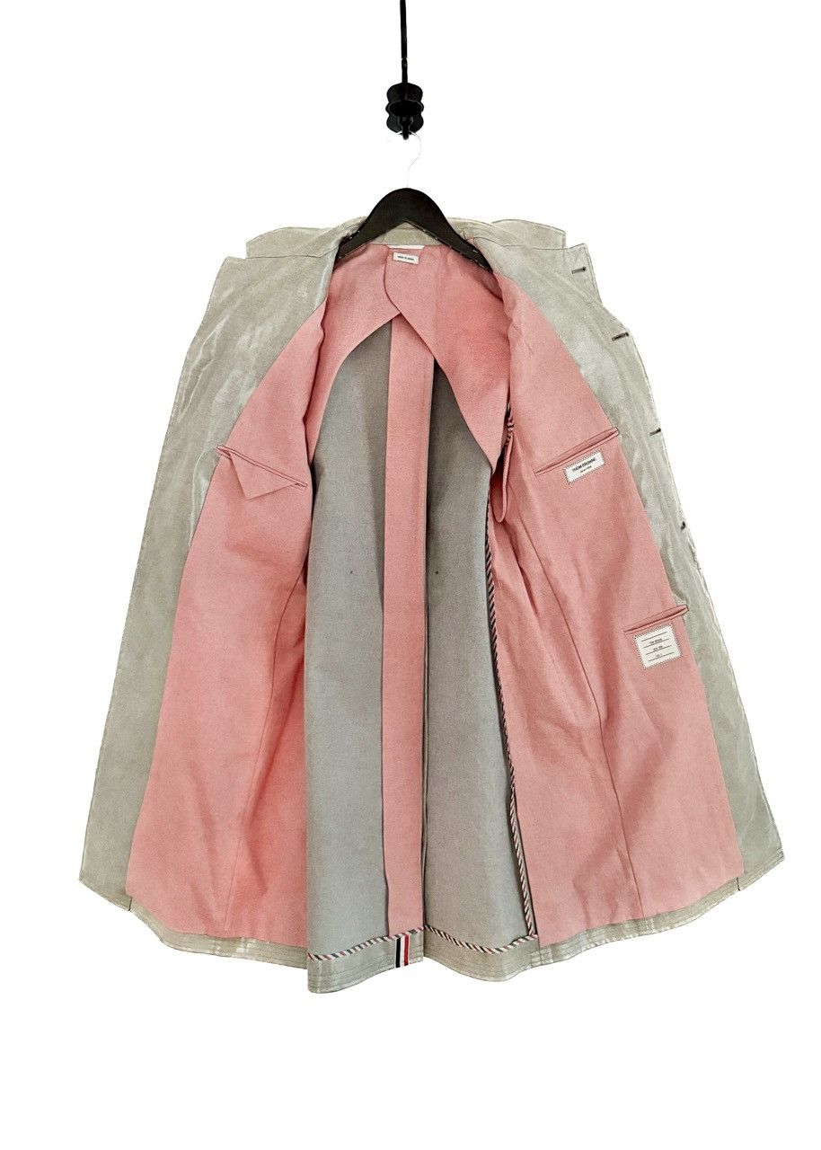 Thom Browne Thom Browne Blue Chambray Coated Cotton Coat - Size 2 Size M / US 6-8 / IT 42-44 - 9 Thumbnail