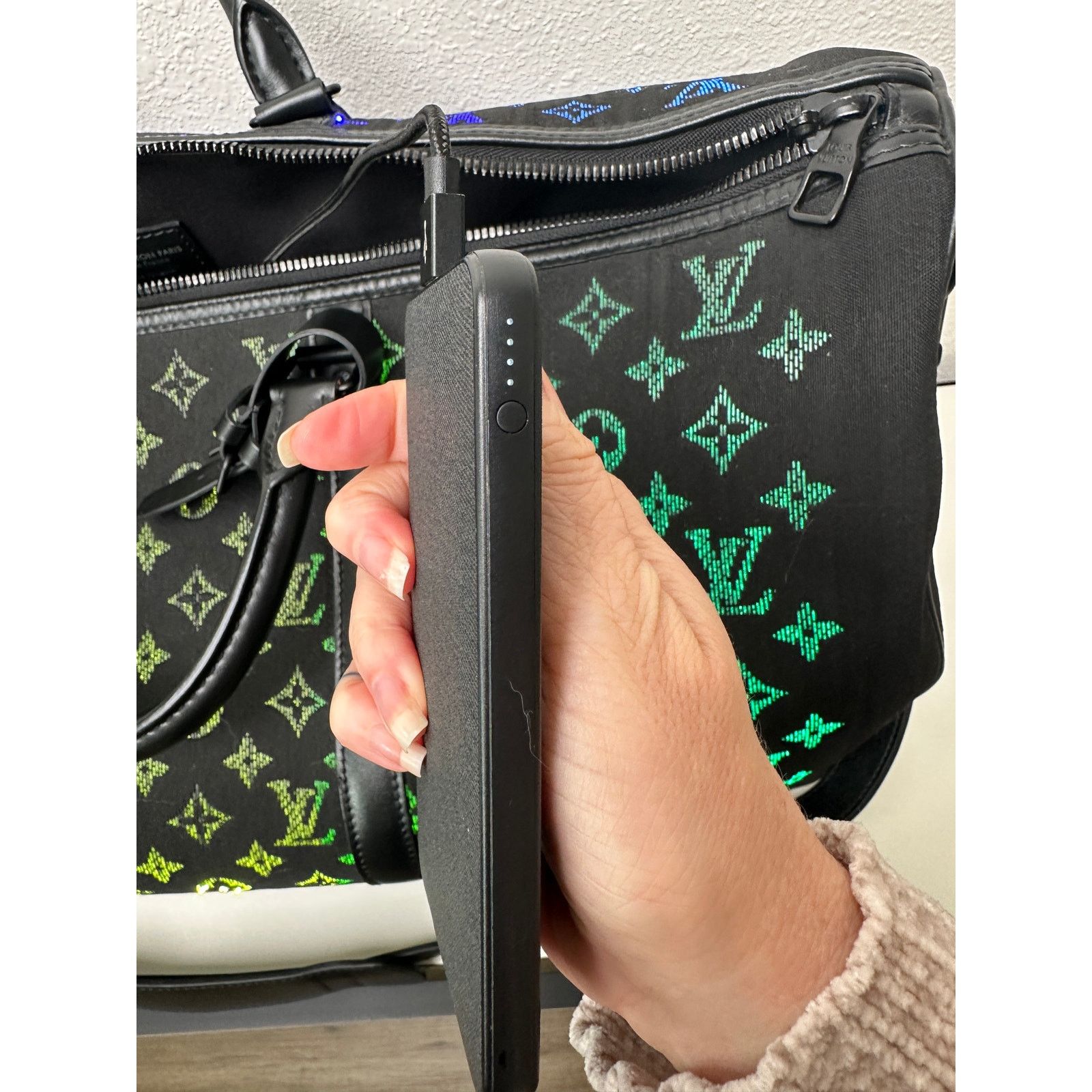 Louis Vuitton Louis Vuitton Keepall Light Up Bandoulière 50 Fiber Optic Size ONE SIZE - 7 Thumbnail