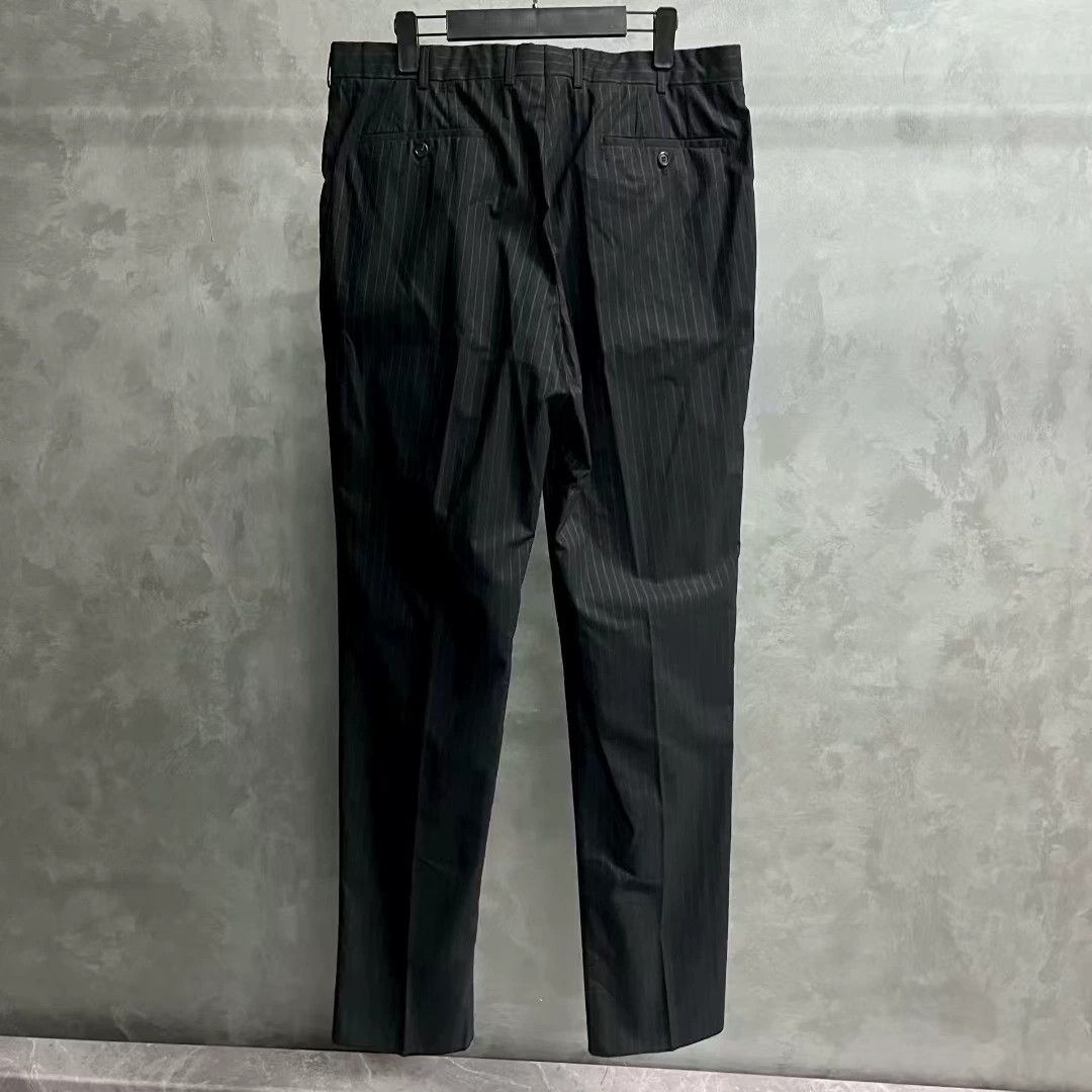 Prada black classic striped casual suit pants Size US 38 / EU 54 - 2 Thumbnail
