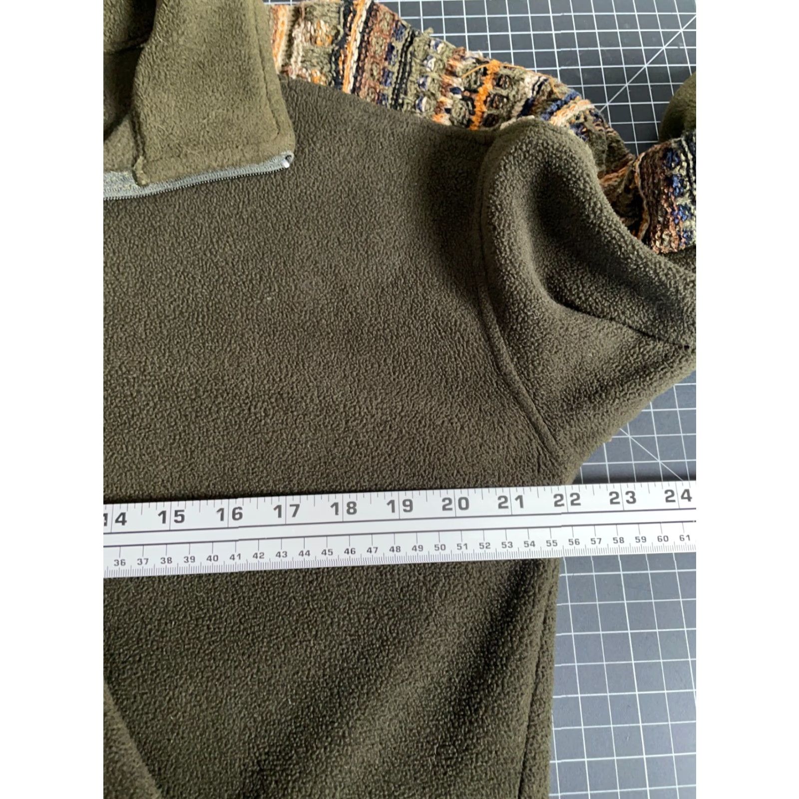 Vintage VINTAGE Rivers Edge Jacket 1/4 Zip Fleece Men’s Small Green Coogi Sweater Style Sleeve Panels Mens Jacket Size US S / EU 44-46 / 1 - 5 Thumbnail