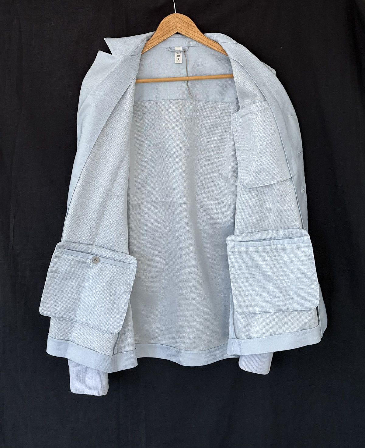 Miu Miu 1999aw light weight blazer with ribbed cuffs Size US M / EU 48-50 / 2 - 3 Thumbnail