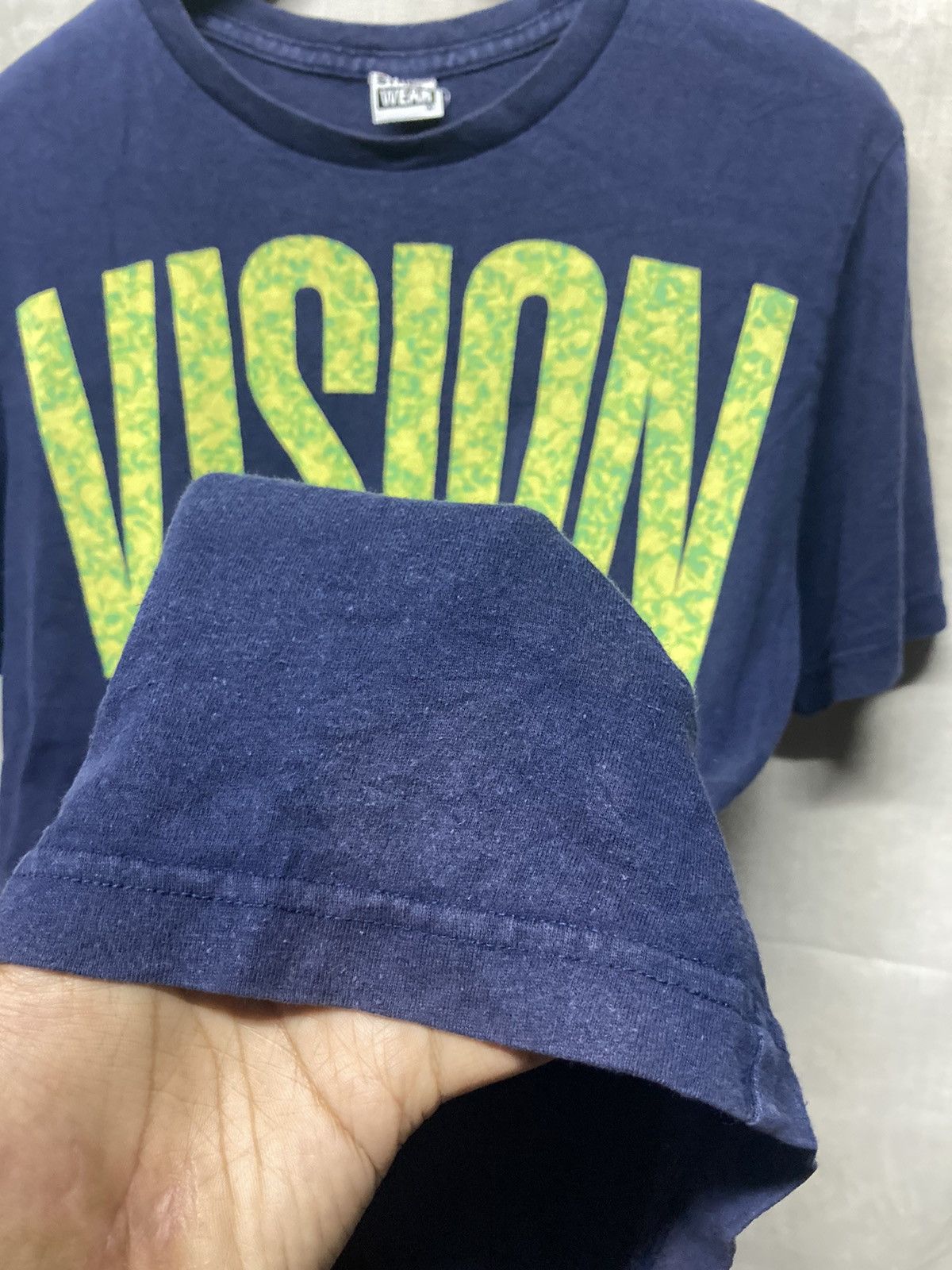 Vintage × Vision Streetwear Vintage Vision Streetwear Big Logo Navy Tee Size US M / EU 48-50 / 2 - 8 Thumbnail