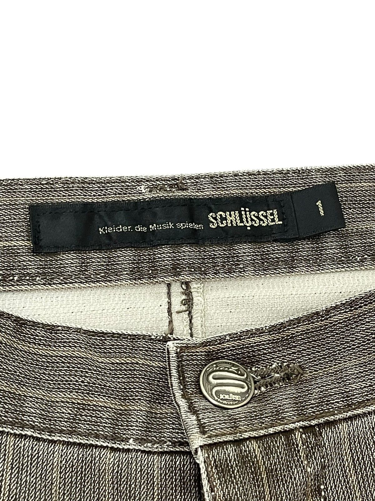 If Six Was Nine Flare Jeans Schlussel Japan Faded Striped Boot Cut 2🟦4 Size US 29 - 9 Thumbnail