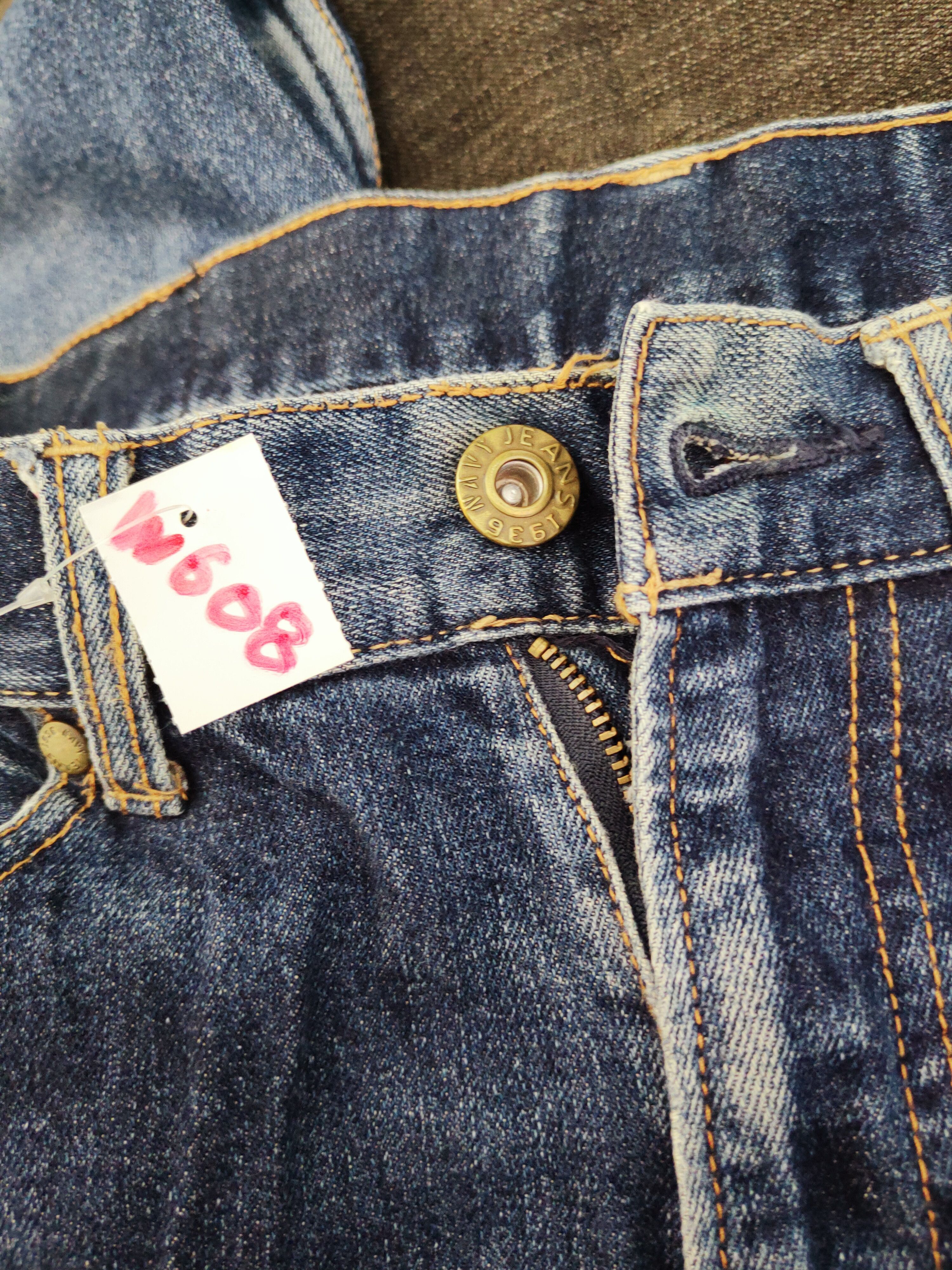 Japanese Brand Navy Dark Blue Distressed Ripped Jeans #W608 Size 30" / US 8 / IT 44 - 17 Thumbnail