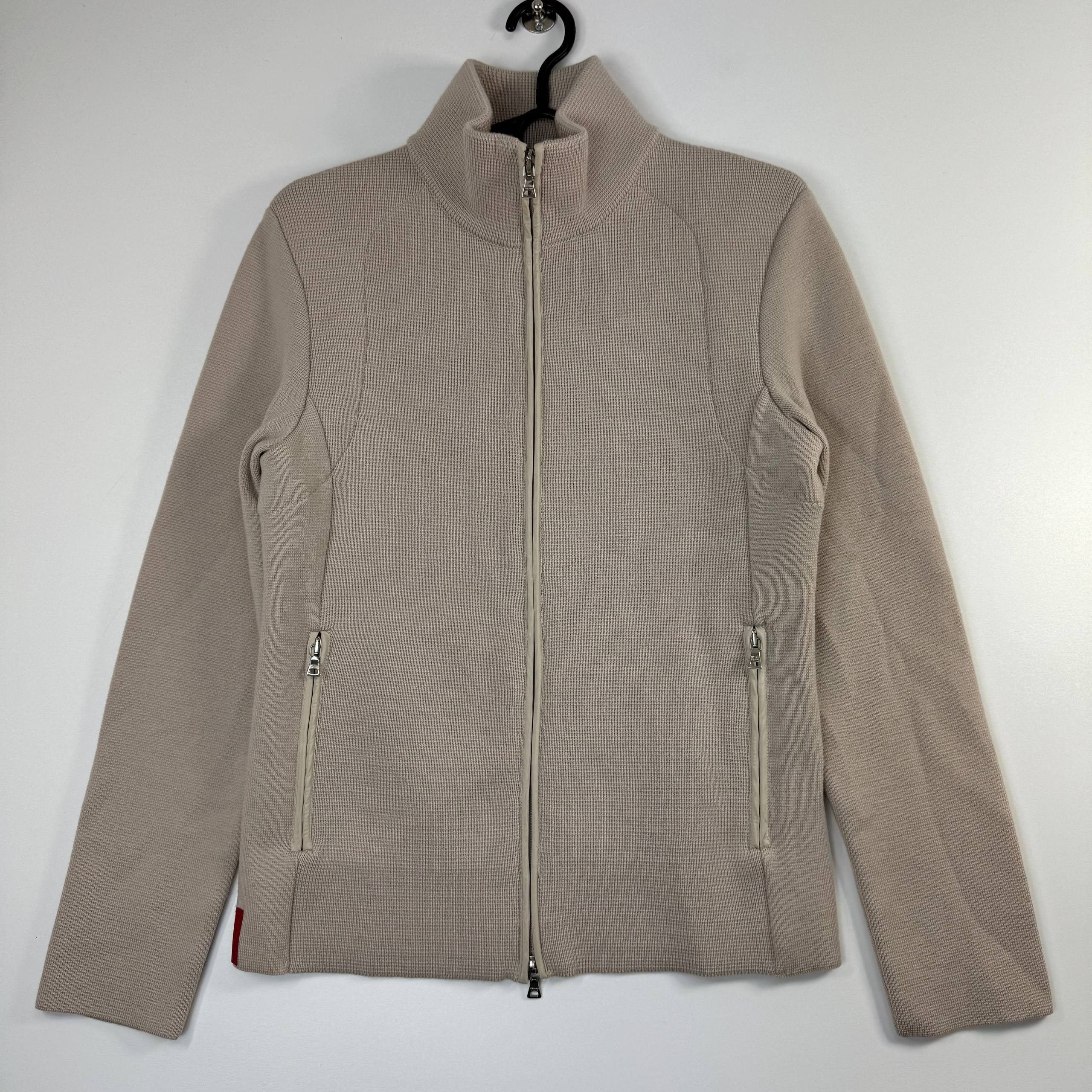Prada Prada Sport Zip Jacket Beige Womens Size S Size S / US 4 / IT 40 - 1 Thumbnail