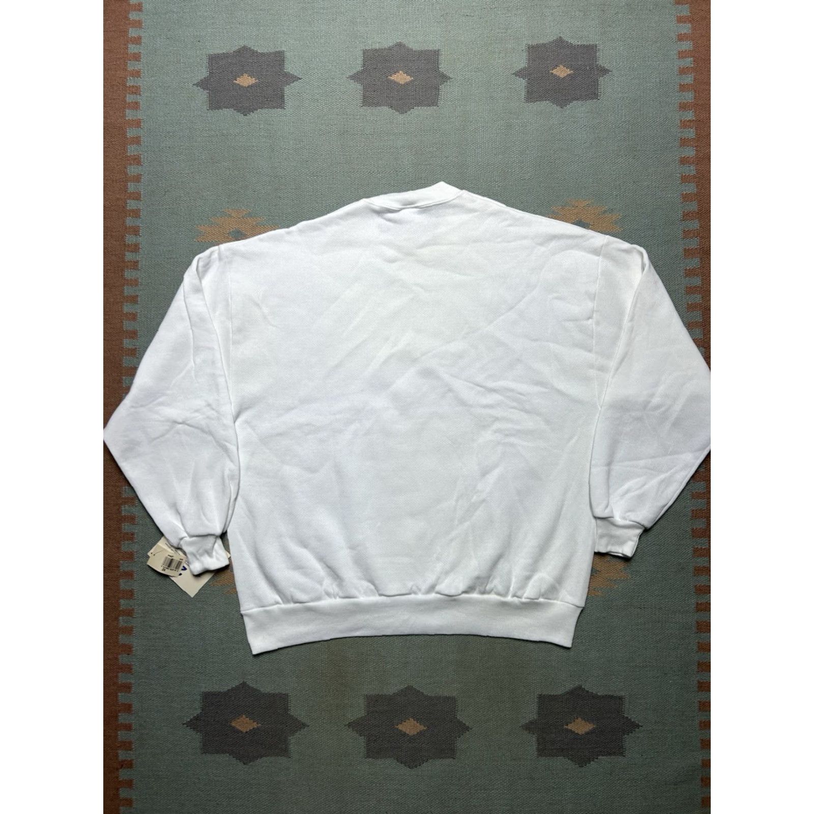 Jerzees VINTAGE 80s Jerzees Russell Sweatshirt Crewneck White DEADSTOCK NWT XXL Men Pullover Blank Plain Size US XXL / EU 58 / 5 - 7 Thumbnail