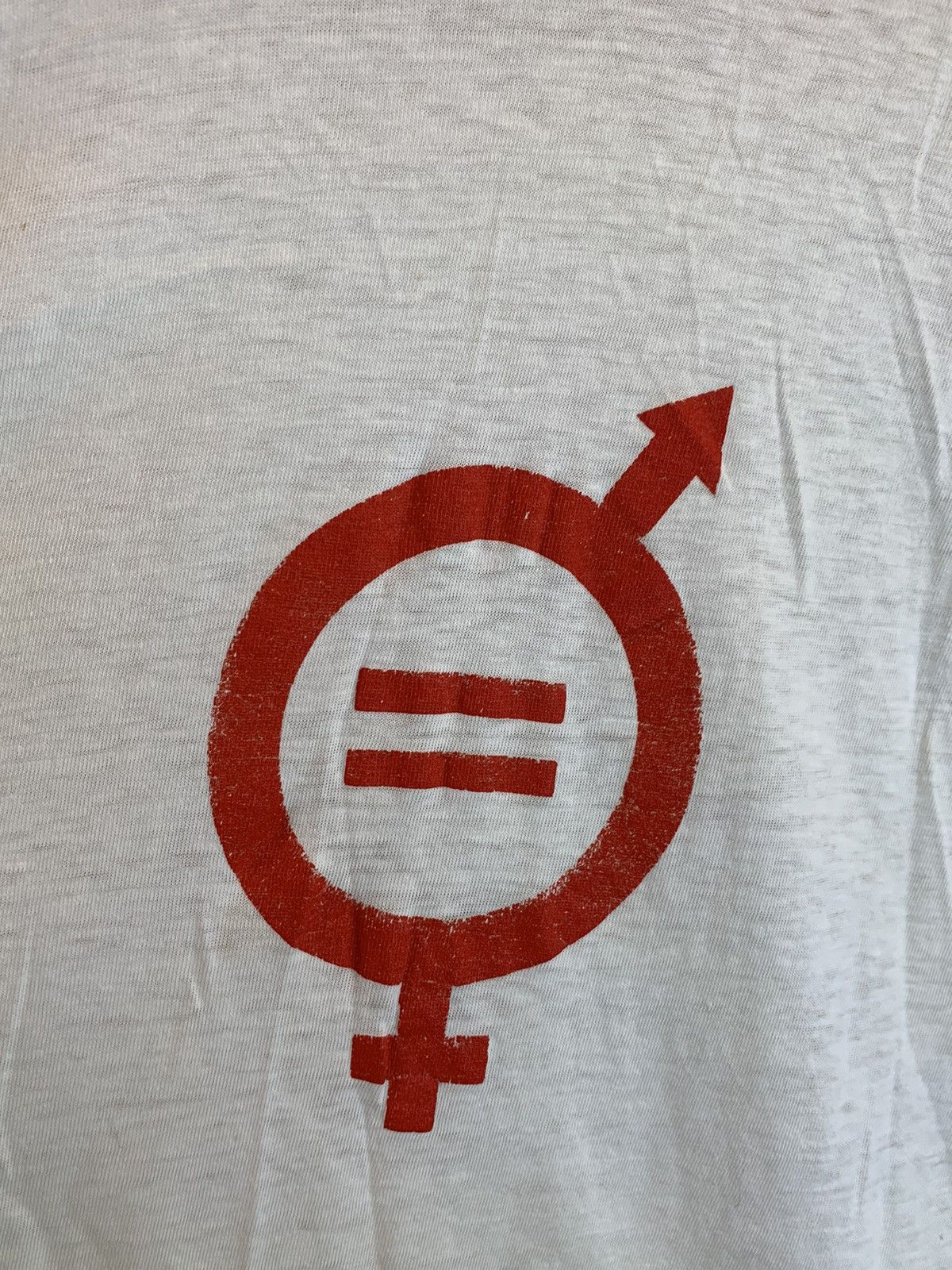 Vintage RARE Vintage 60’s Equality Gender Feminist Art Protest Shirt Size US L / EU 52-54 / 3 - 3 Thumbnail