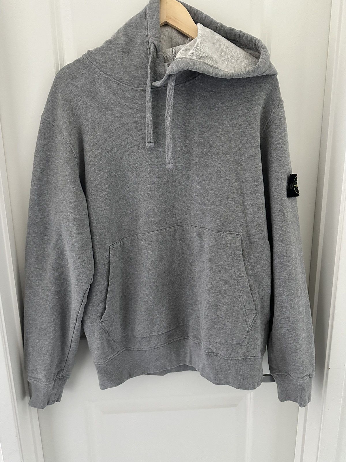 image of Stone Island Grey Hoodie, Men's (Size XL)