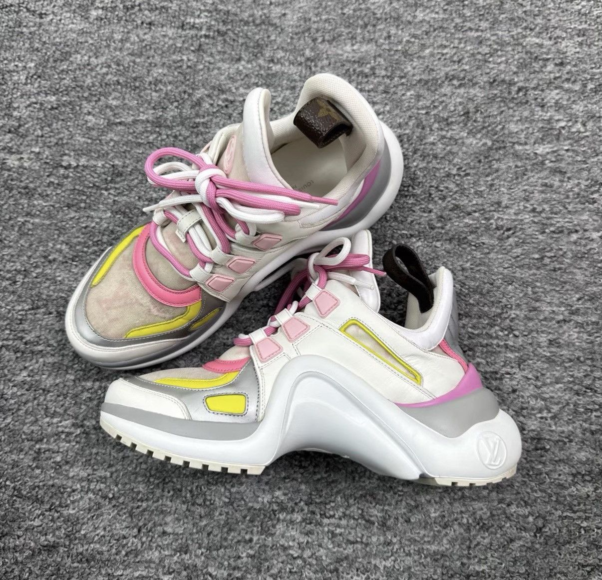 Louis Vuitton Louis Vuitton Pink Macaron Dad Sneakers K12 Size US 6.5 / IT 36.5 - 1 Thumbnail