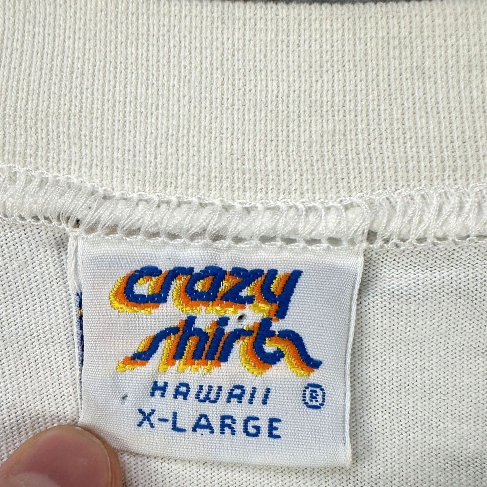 Vintage VINTAGE Crazy Shirts Hawaii T-Shirt Tee Men XL White Crewneck Casual Made IN USA Size US XL / EU 56 / 4 - 4 Thumbnail
