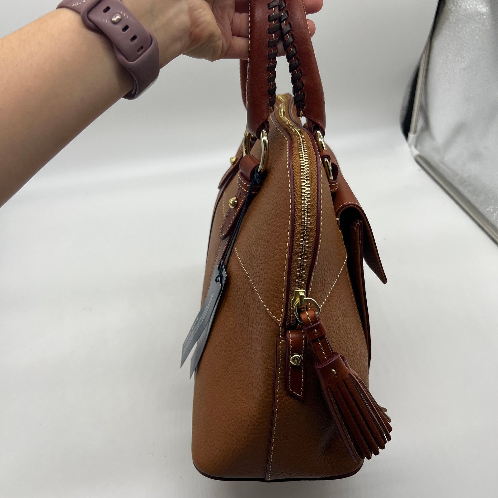 Dooney & Bourke Dooney & Bourke Pebble Leather Aubrey Satchel Satchel Size ONE SIZE - 16 Thumbnail