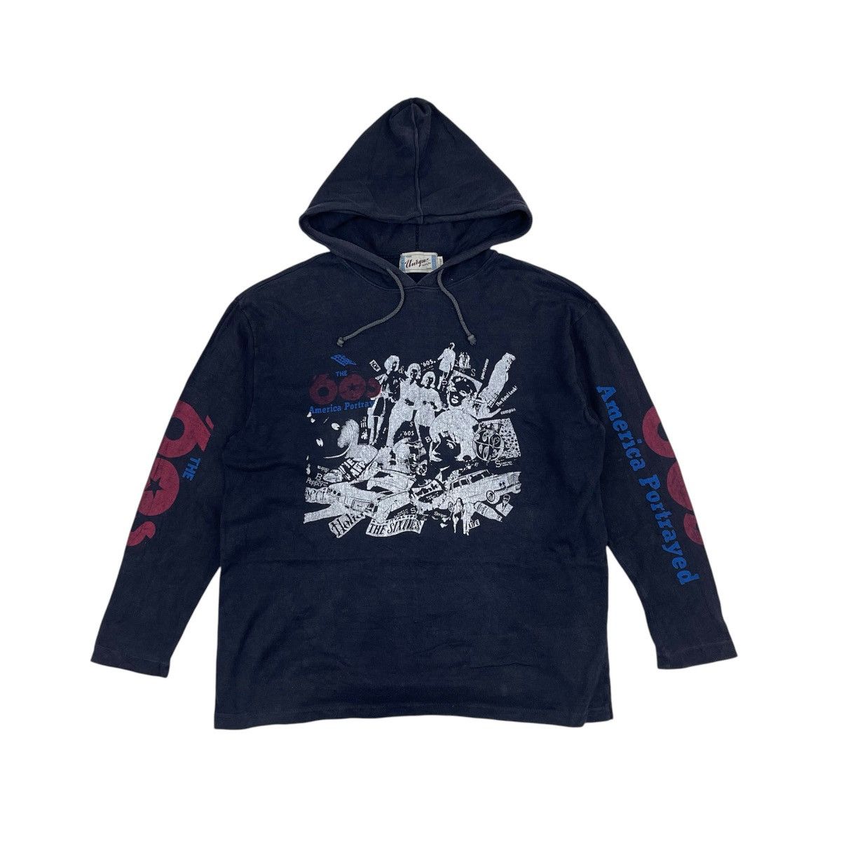 Vintage Vintage THE 90S AMERICAN PORTRAYED Hoodie Pullover #1877/09 Size US M / EU 48-50 / 2 - 1 Thumbnail