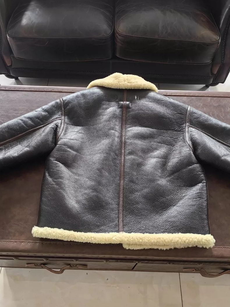 The Real McCoy's The Real McCoys s D1 Pilot Jacket Fur Lined Leather Jacket Size US M / EU 48-50 / 2 - 6 Thumbnail