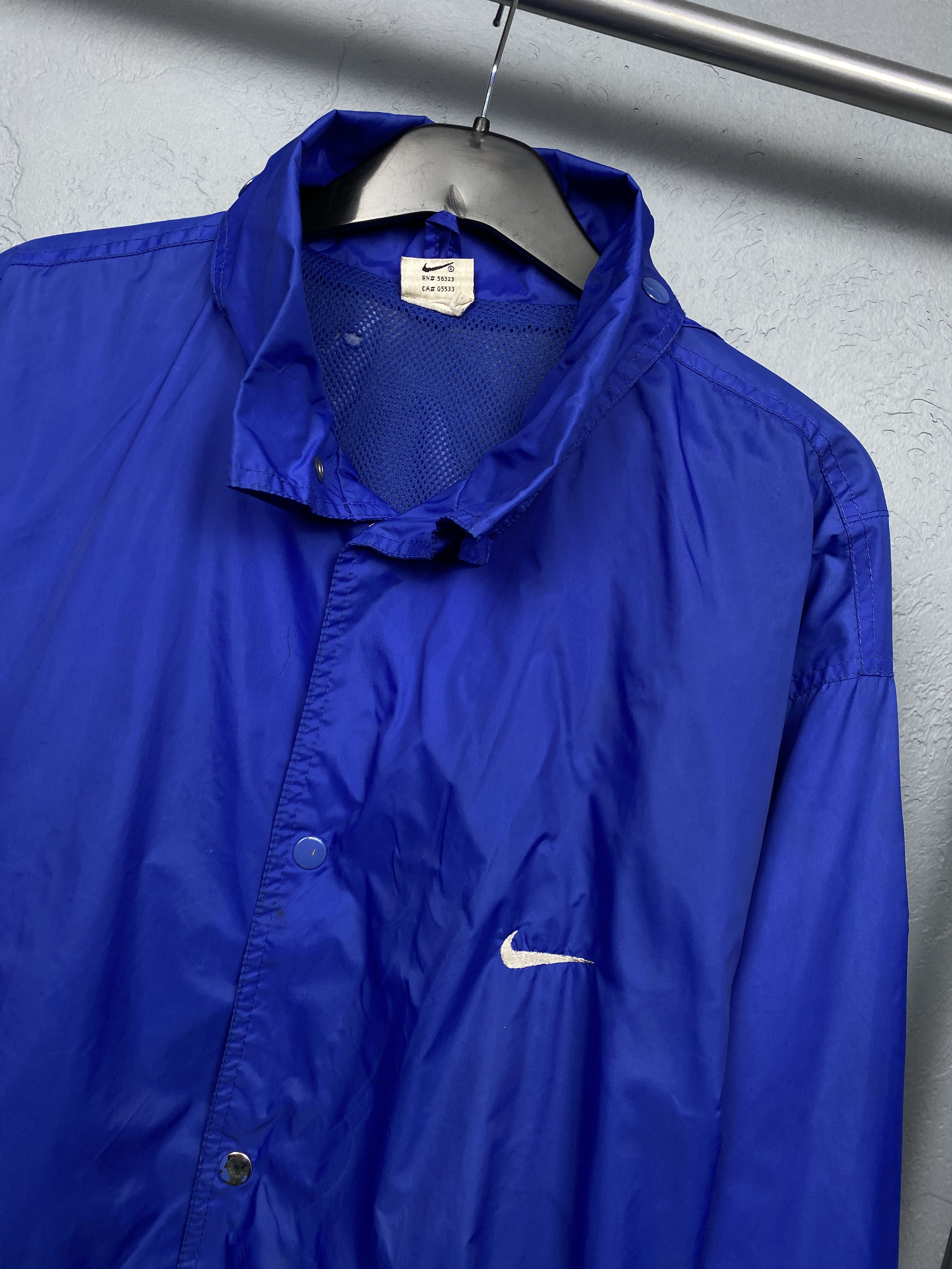 Nike Nike Vintage Windbreaker Jacket Swoosh Y2K Drill Size US XXL / EU 58 / 5 - 2 Thumbnail