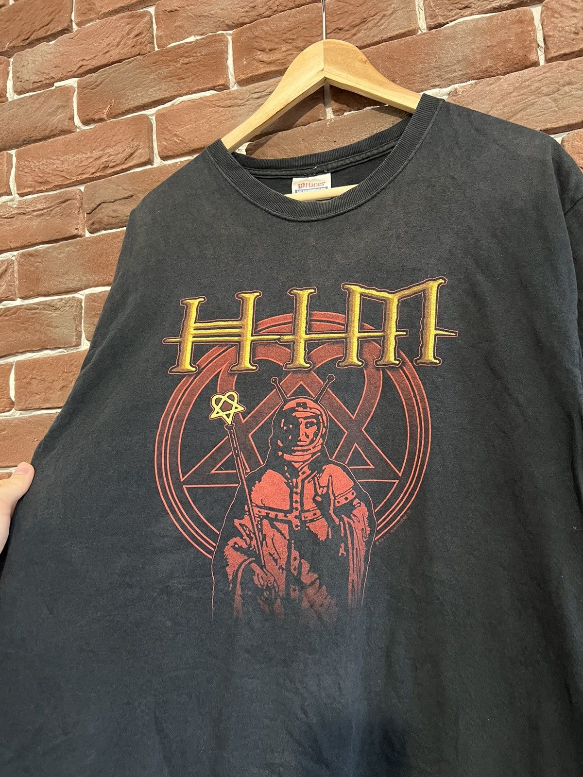 Band Tees Vintage Y2K 2000s HIM Heartagram Logo Shirt Bam Band Metal Size US L / EU 52-54 / 3 - 3 Thumbnail