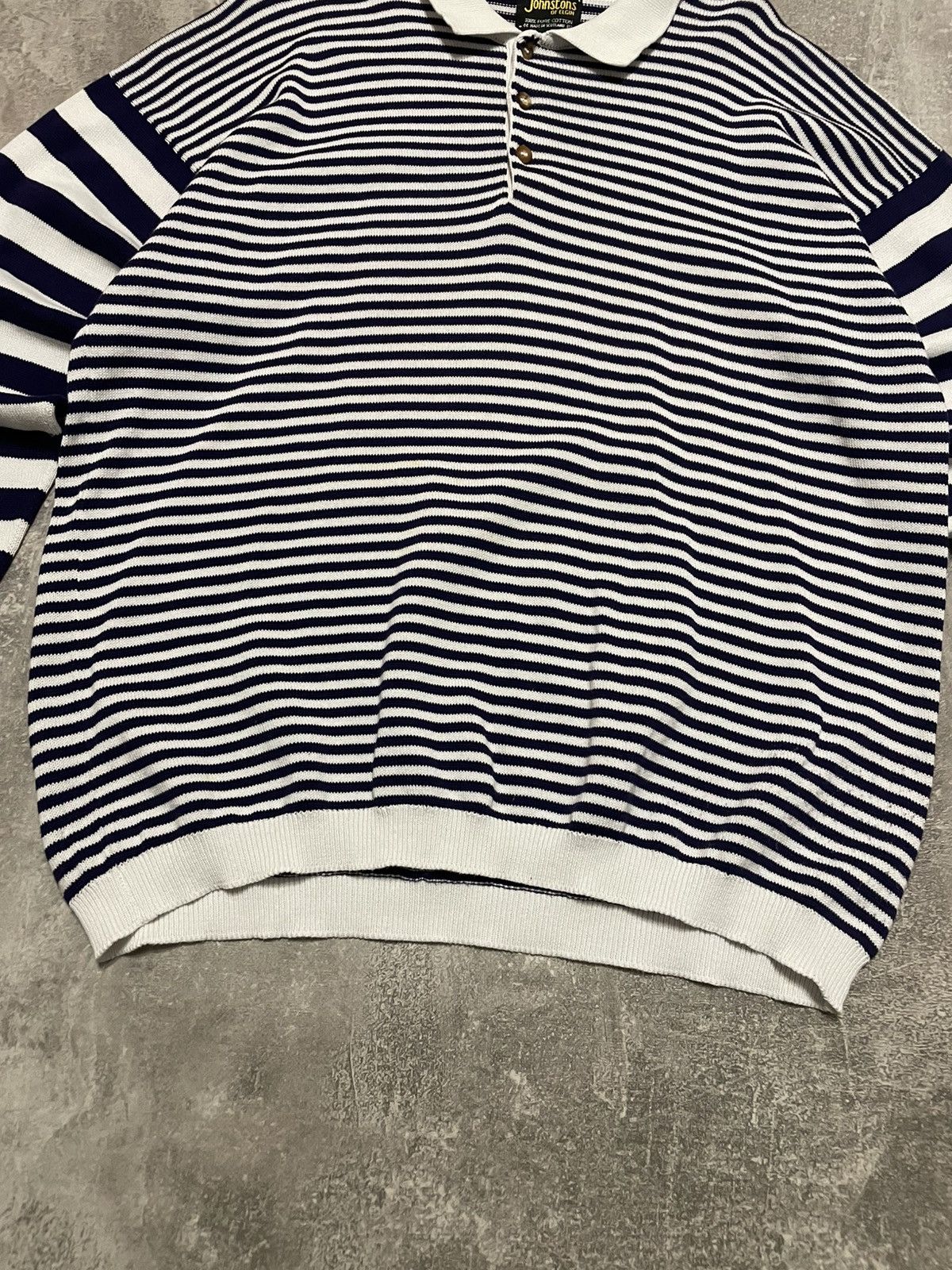 Johnstons Of Elgin Vintage Johnstons Of Elgin Striped Knit Sweater Size US L / EU 52-54 / 3 - 3 Thumbnail